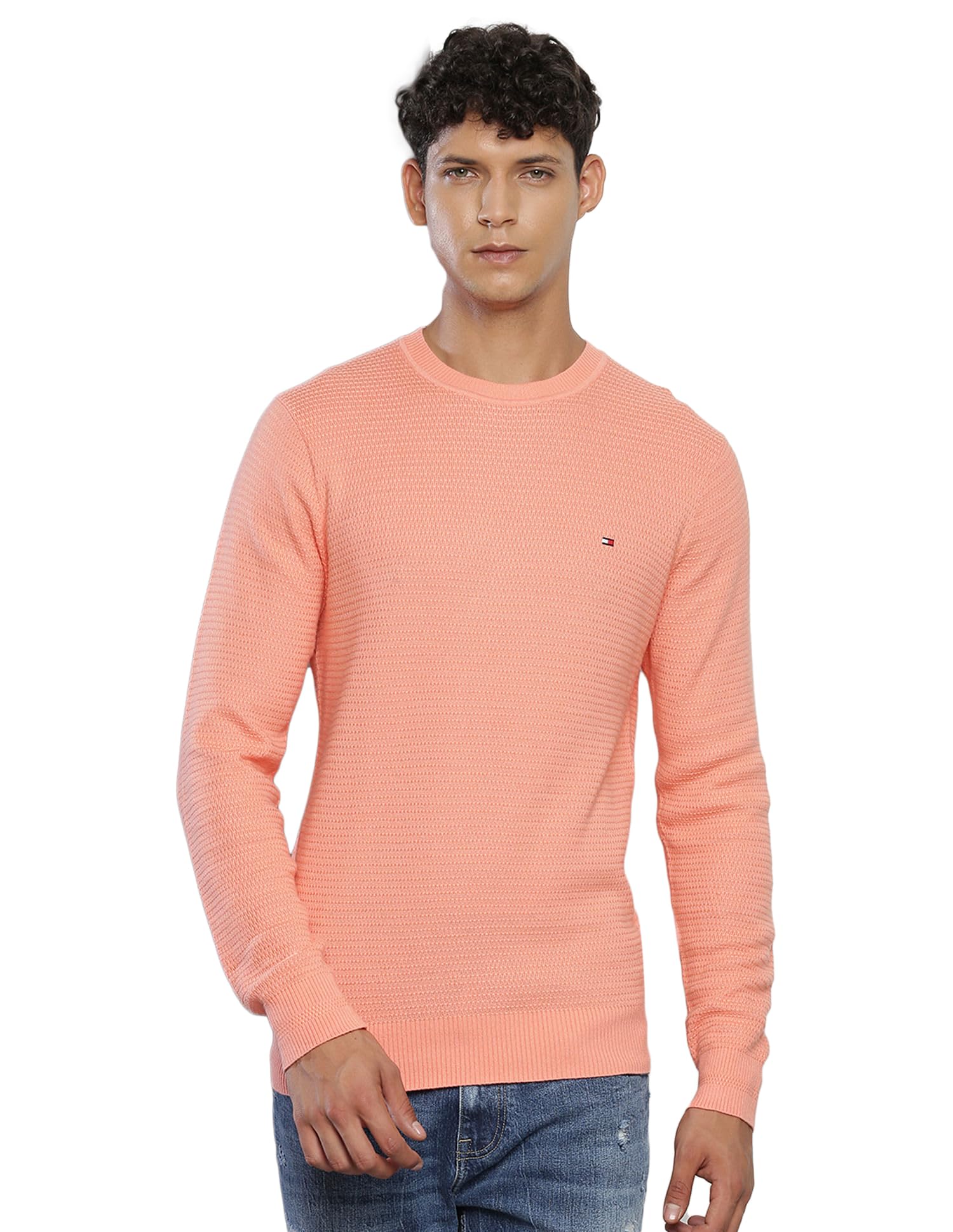 Tommy Hilfiger Men Cotton Crew Neck Sweatshirt