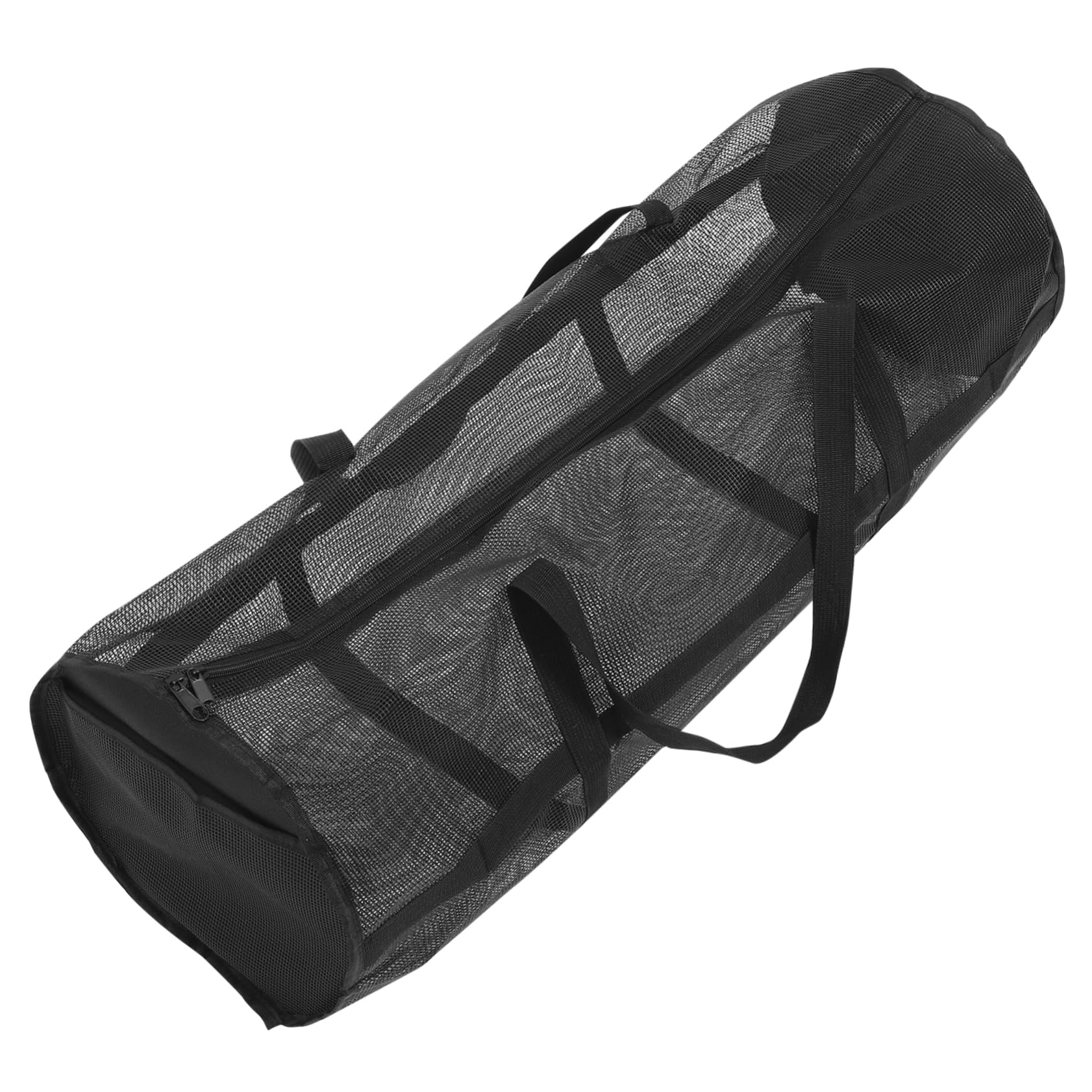 GAROZATION Sports Duffel Bag Large Mesh Bag for Basketball Balls Shoulder Strap Portable Sports Balls Container for Gym