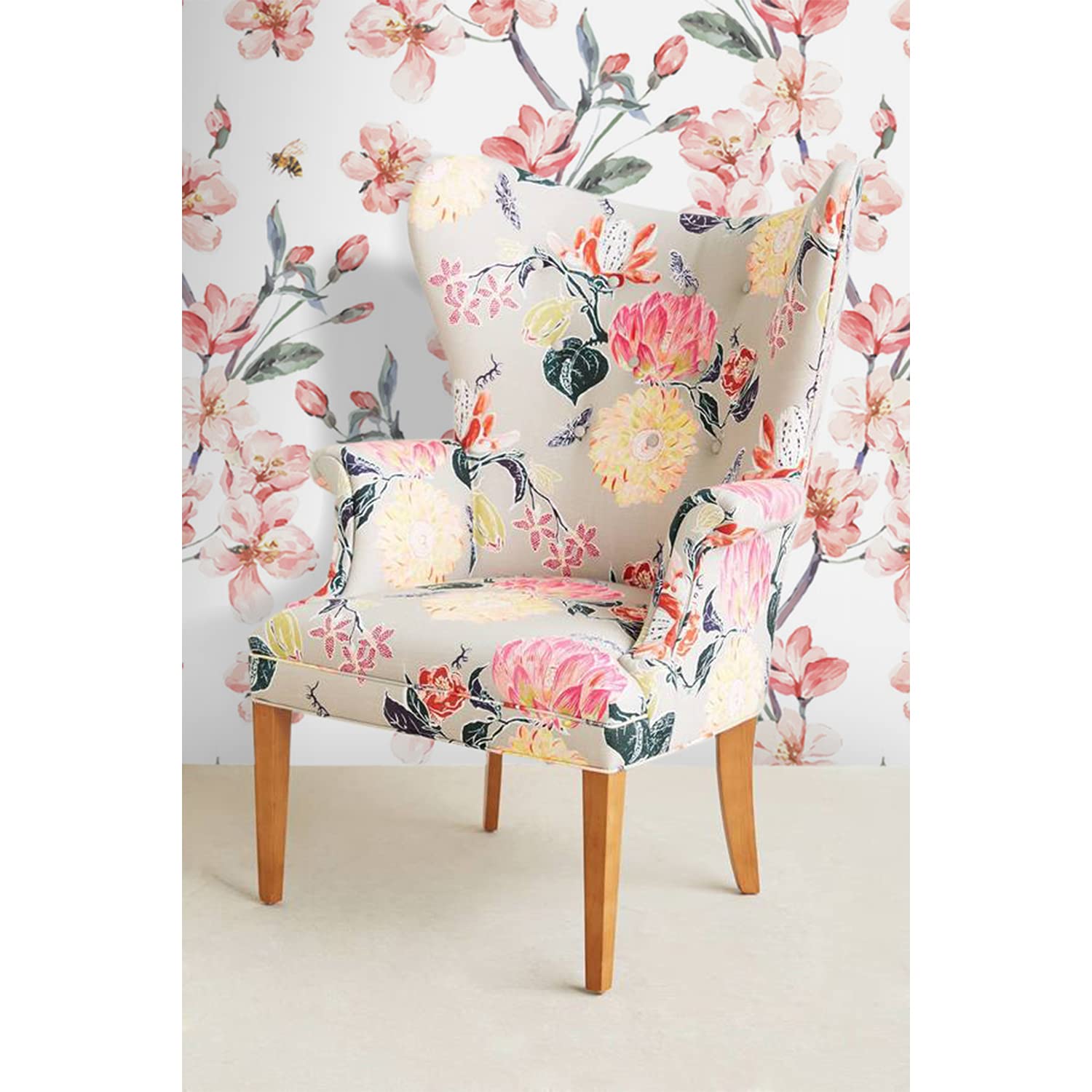 Papier peint fleurs de qualité supérieure décoration murale salon Coloray