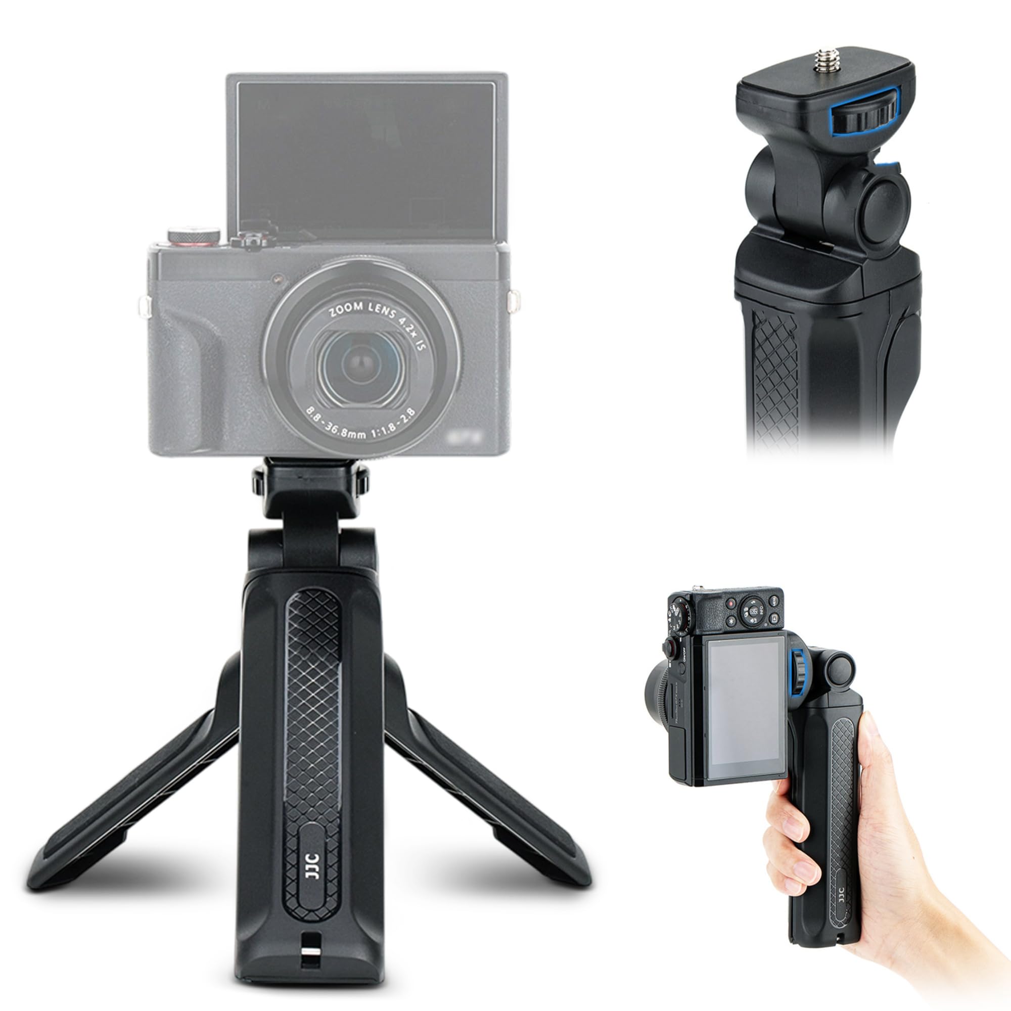 Portable Camera Mini Shooting Grip Tripod for Sony ZV-E10 ZV-1