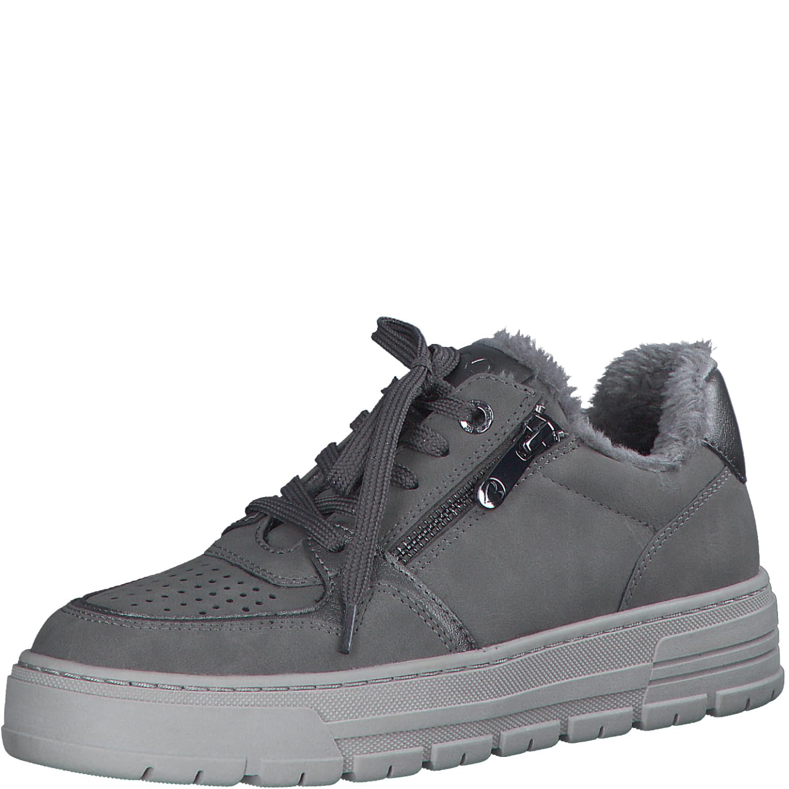 Marco Tozzi Damen Plateau Sneaker mit Schnürsenkeln Freizeit
