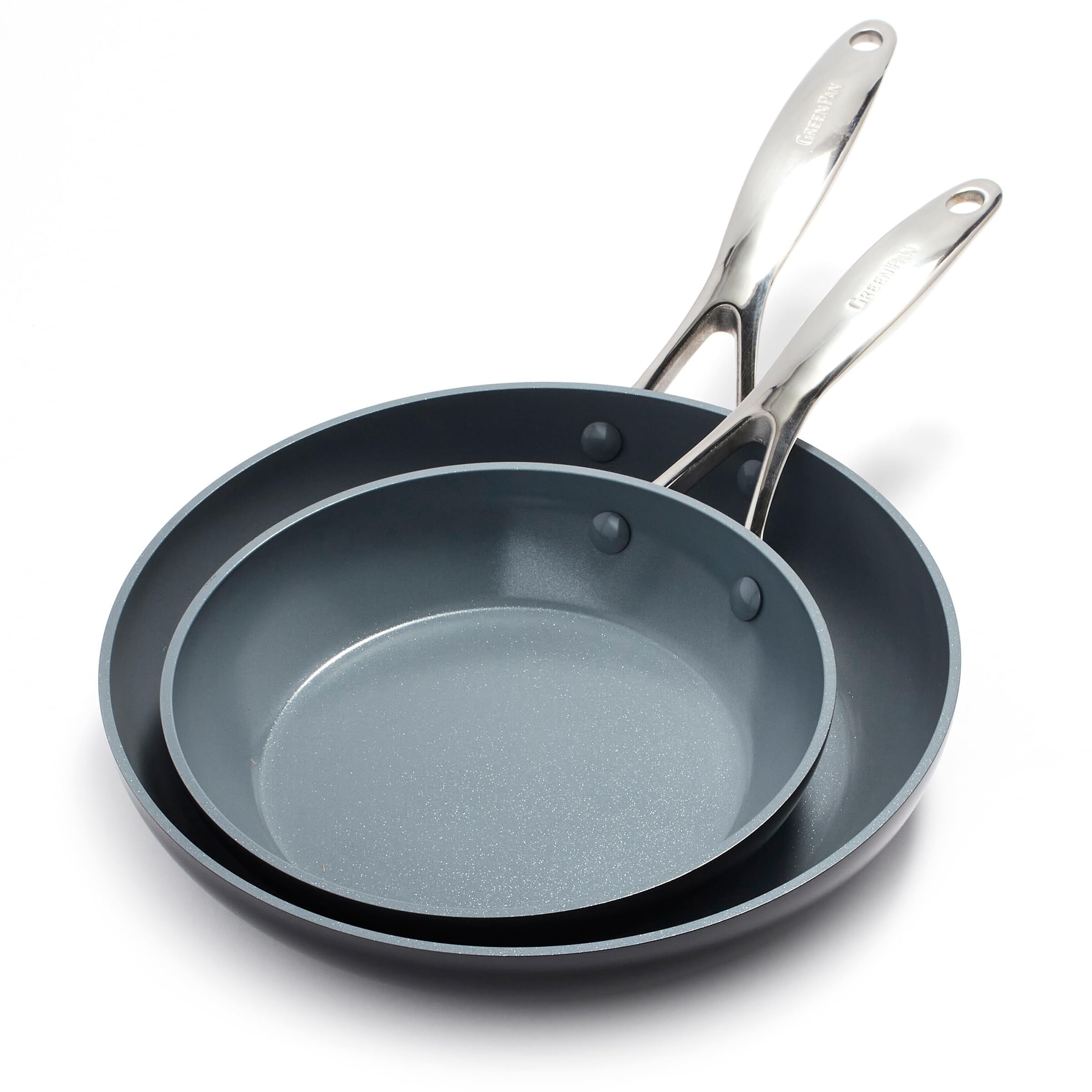 GreenPan Valencia Pro, poêle à frire antiadhésive céramique, 20 cm et 26 cm, induction