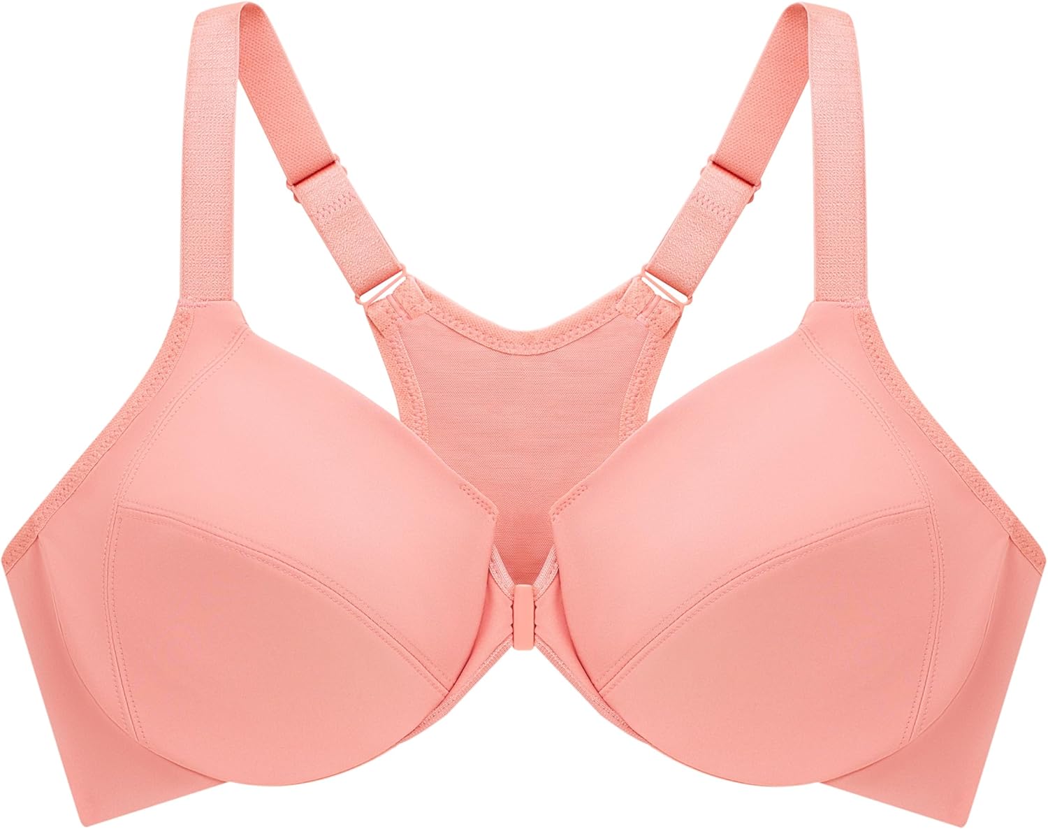 Glamorise Full Figure Plus Size Front-Closure Smoothing Wonderwire Bra Underwire #1247 - Image 4