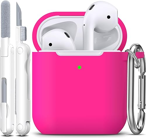 Miniatura 75 de Funda para AirPods con llavero, protección completa, de silicona, accesorios para AirPods, funda para hombres, mujeres y adolescentes, con estuche
