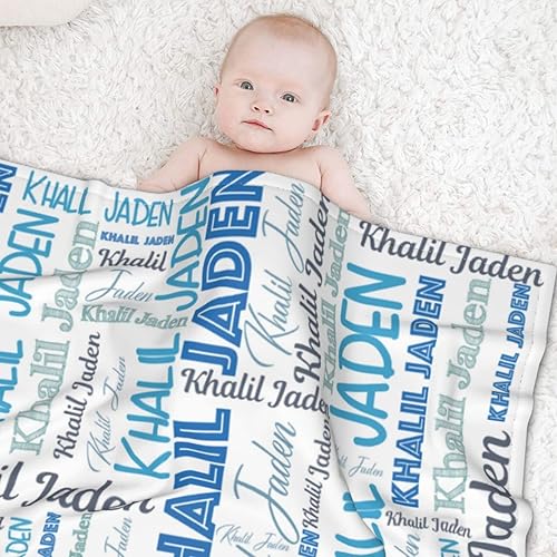 Miniatura 56 de Manta personalizada para bebés, niñas y niños, mantas de bebé personalizadas con nombre, mantas personalizadas para niños, manta de bebé