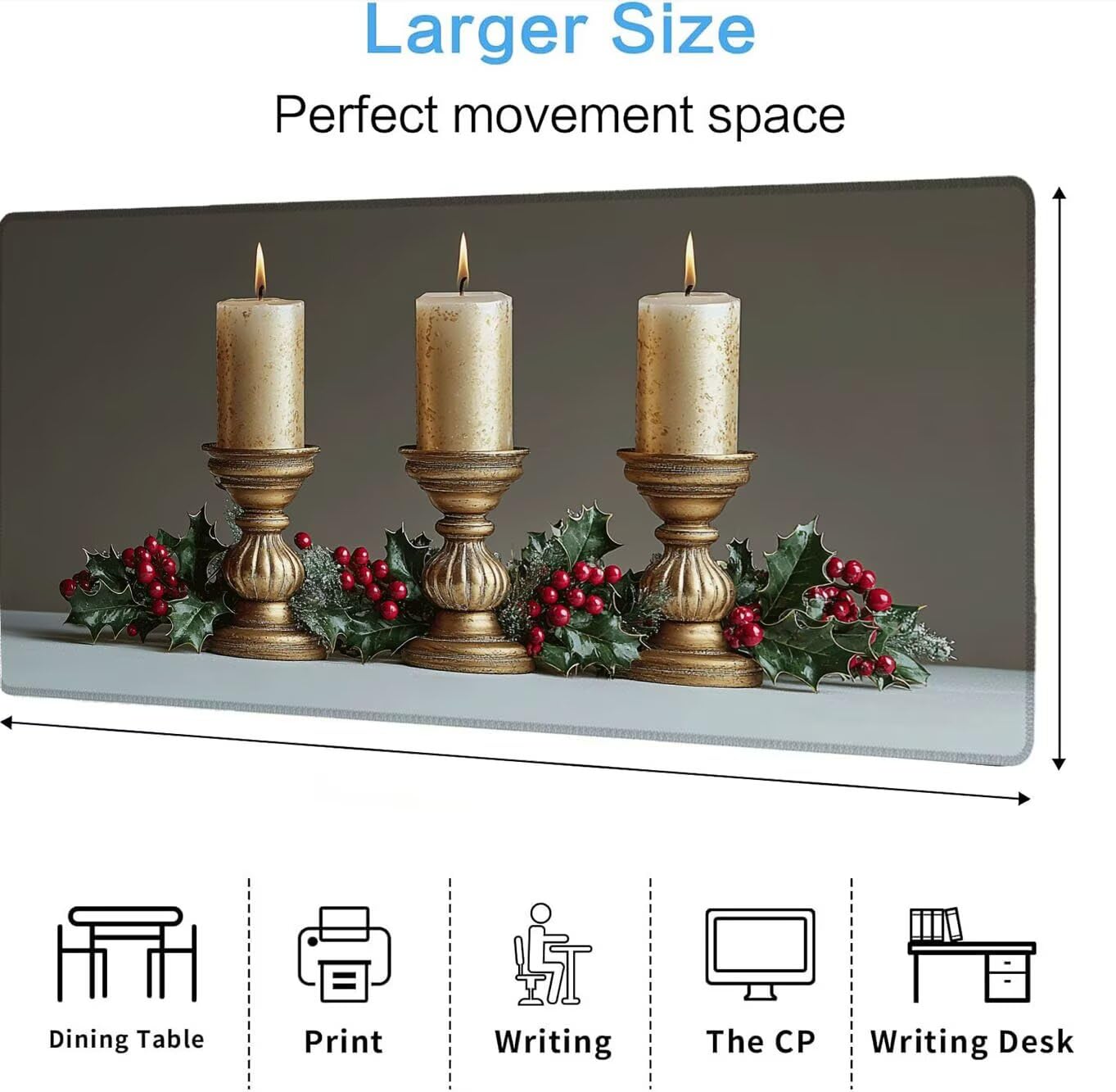 Duża podkładka pod mysz XXL 150 x 80 cm, podkładka pod mysz antypoślizgowa gumowa podstawa ze zszytymi krawędziami, ergonomiczna podkładka pod mysz do biura akcesoria na biurko klawiatura do laptopa
