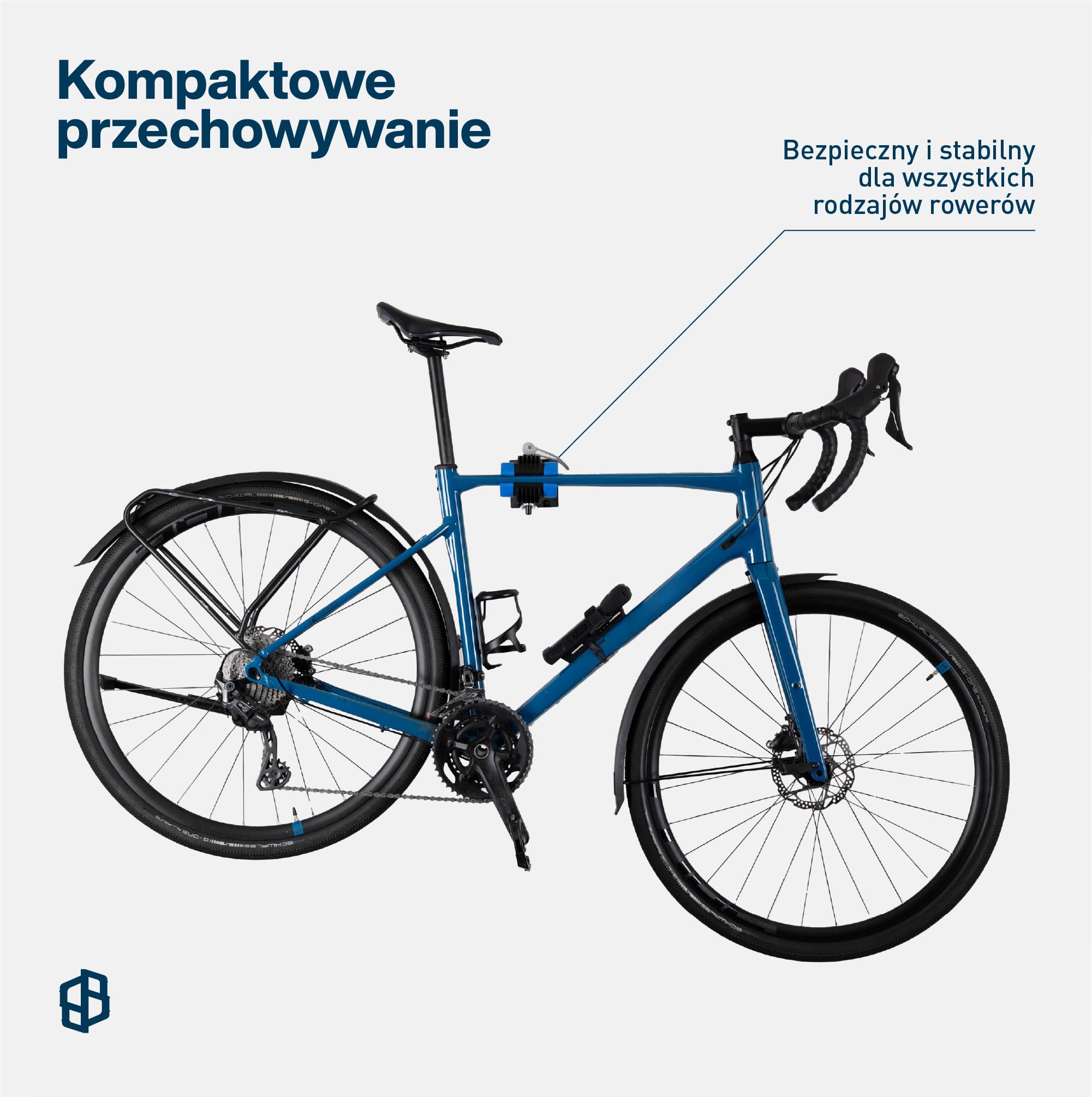 BikeBroz stabilny uchwyt ścienny nadaje się jako stojak montażowy i stojak do naprawy, uchwyt ścienny do rowerów elektrycznych, rowerów górskich, wyścigowych itp