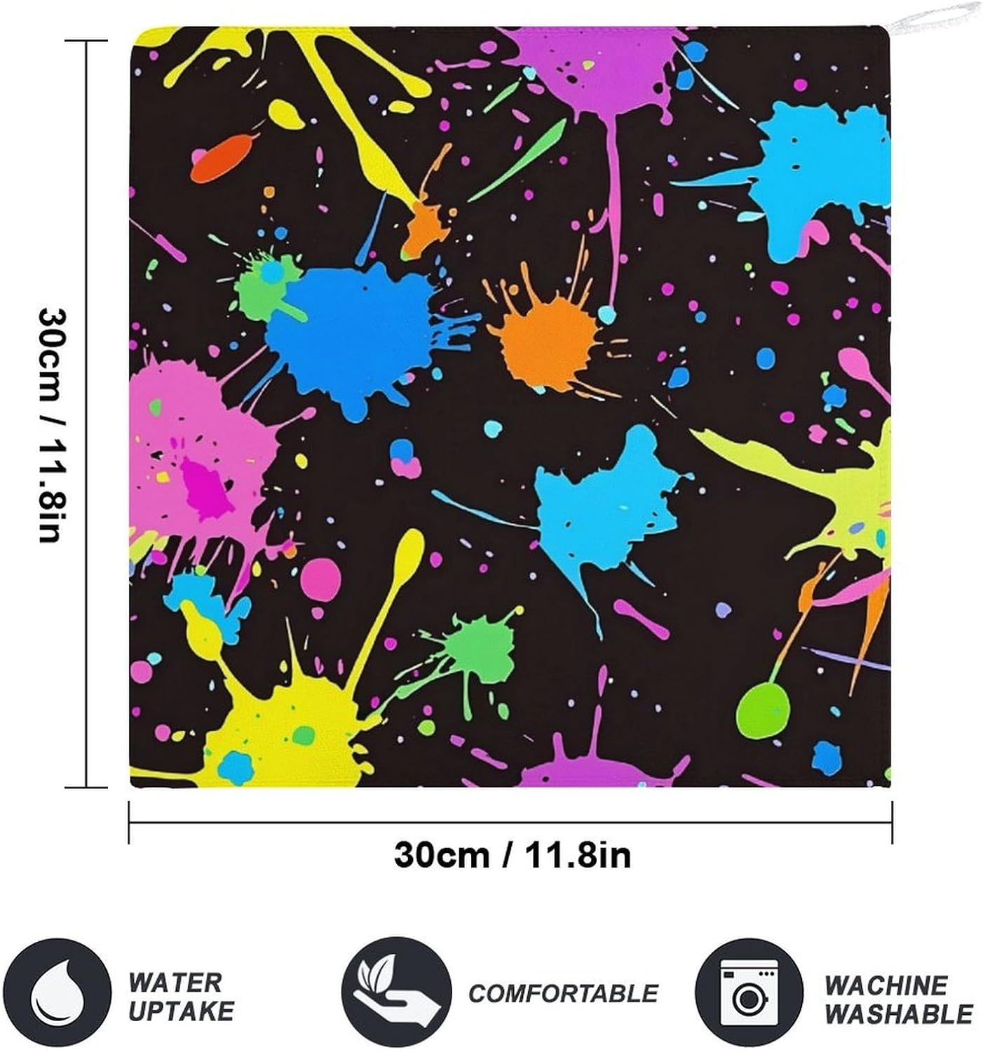 Tie Dye Ink Jet Towel Hand Towels Decorative Towel for Bathroom Kitchen Shower Gym 4PCS