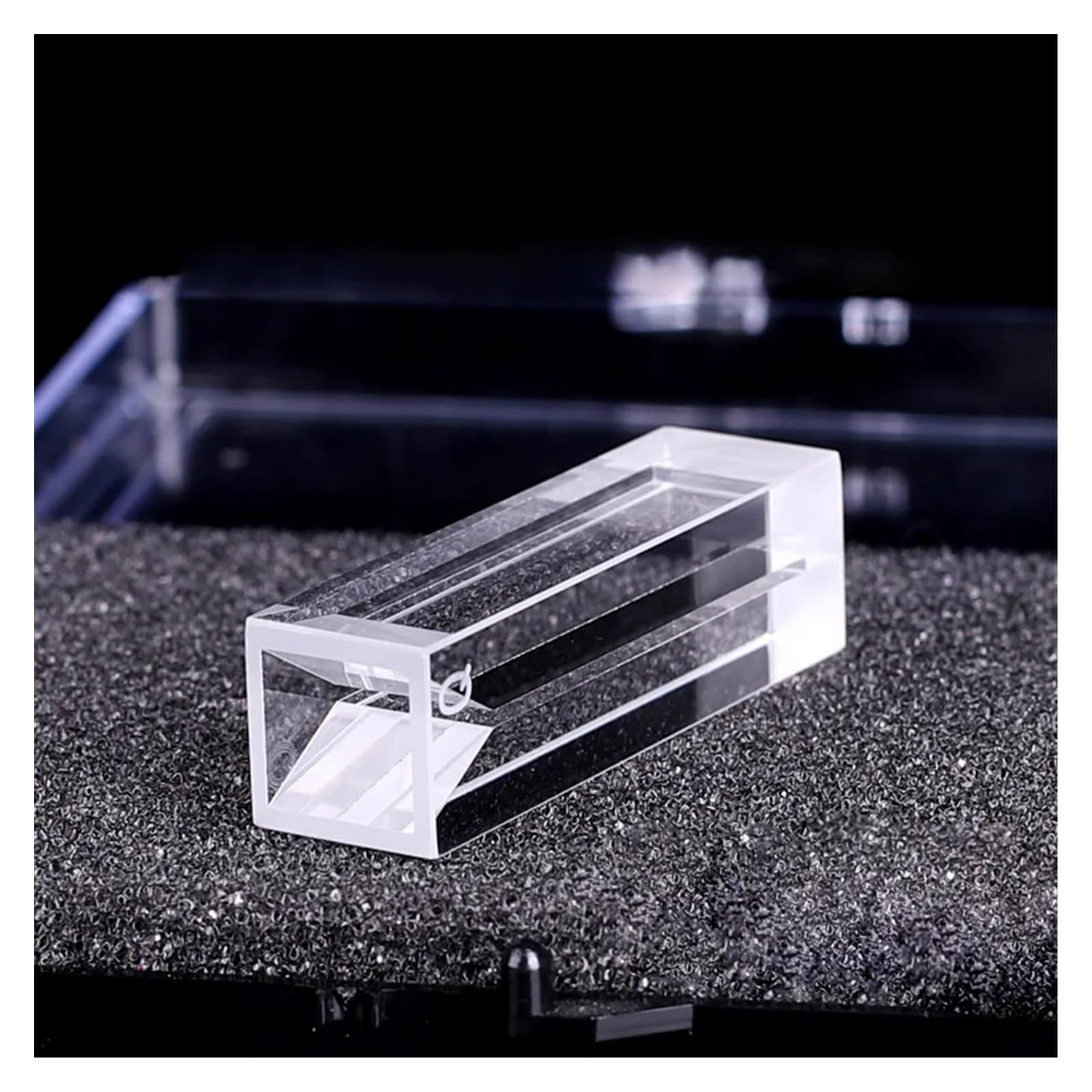 Laborgeräte 1 Stück Mikroquarz-Fluoreszenzküvette mit Deckel 350ul