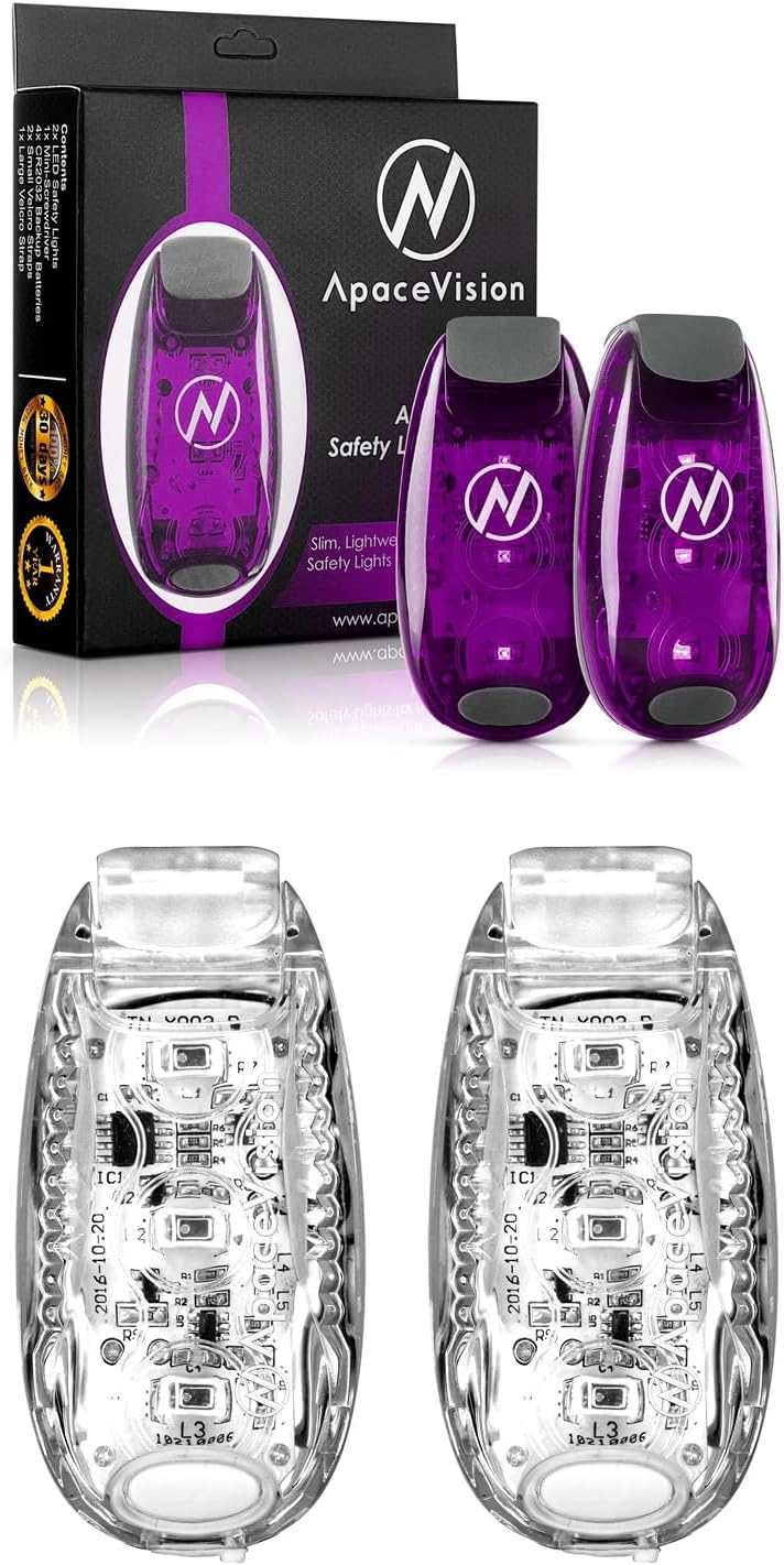 (2 Pack) - LED Safety Lights + EverLightFX USB Safety Lights