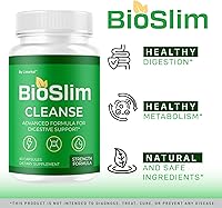 Vista 2 de BioSlim Cleanse Cápsulas (2 unidades) – Suplemento oficial de pastillas para pérdida de limpieza Bio Slim, fórmula avanzada de alta resistencia