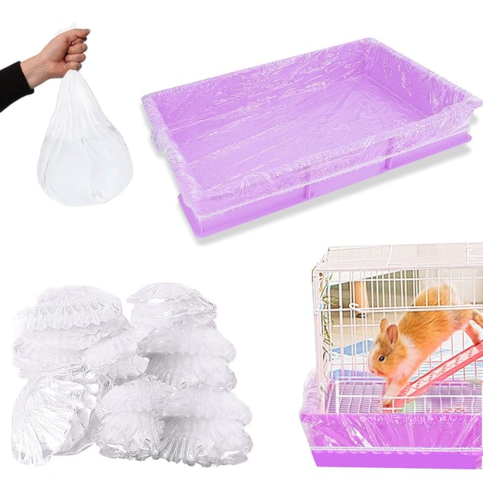 Buy lehorra 30 pcs Disposable Rabbit Cage Film, Clear Plastic Bunny