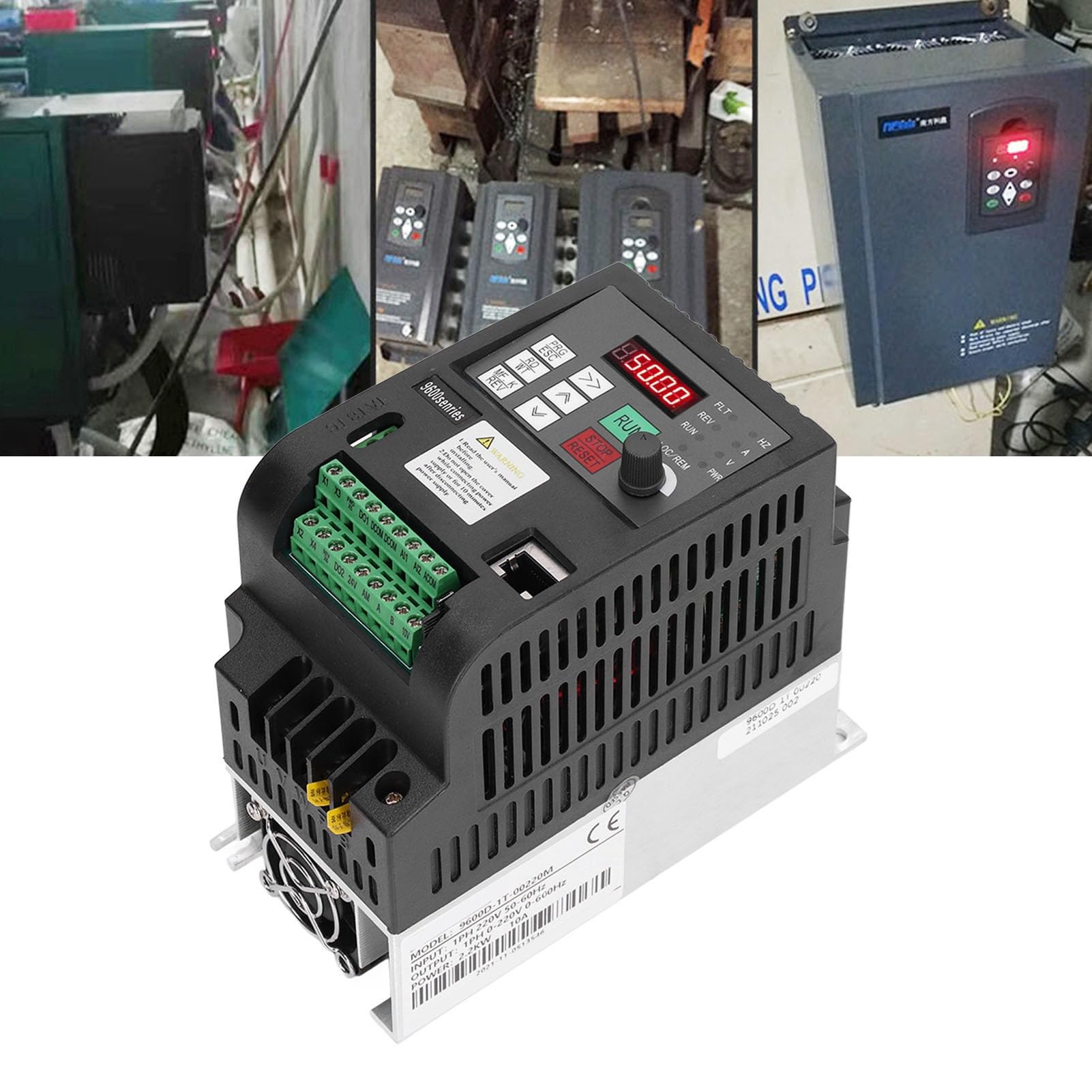 FTVOGUE Variatore di Velocità per Motore VFD Monofase 220V 2.2kW