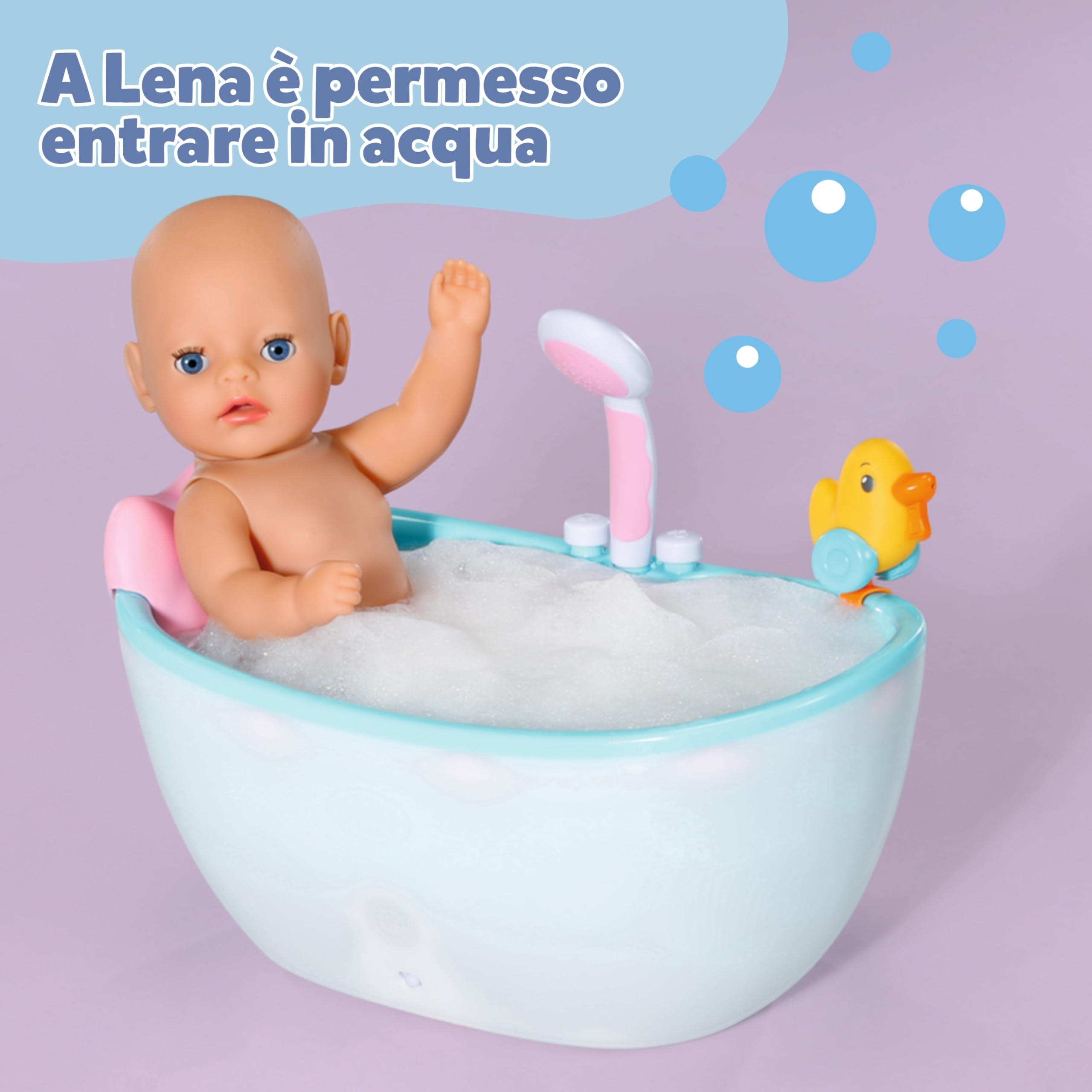 BABY born Lena (Little Baby Girl) - Bambola di 36 cm - 7 funzioni incl. accessori e tutina - Funziona completamente senza batterie - Adatta a bambini a partire da 1 anno