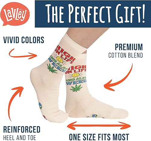 Miniatura 16 de Lavley Calcetines divertidos para adultos, regalos novedosos y rellenos de calcetines para hombres, mujeres y adolescentes, talla única