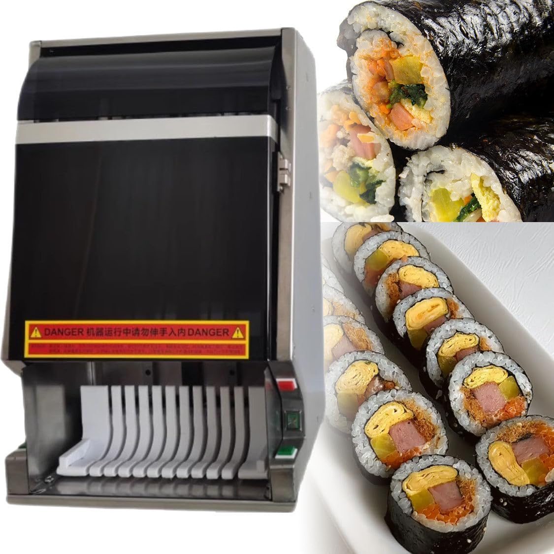 CHUOZI Sushi Roll Cutter - Multifunctional Slicer with Sharp Blade for Effortless Preparation Ideal for Restaurants and Snack Bars s