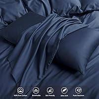 Vista 45 de MooMee Queen Duvet Cover Set, 100% Extra Long Staple Cotton 600 Thread Count Sateen Silky Soft Breathable Durable Luxury Hotel Quality Bedding Set