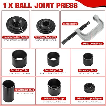 DASBET Ball Joint Removal Tool Kit Ball Joint Press & U Joint Removal Tool