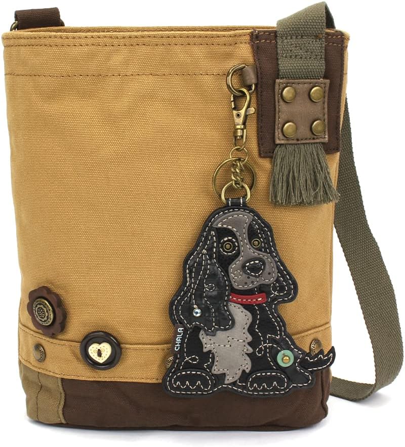 Chala Patch Cross-Body Women Handbag Canvas Messenger Bag