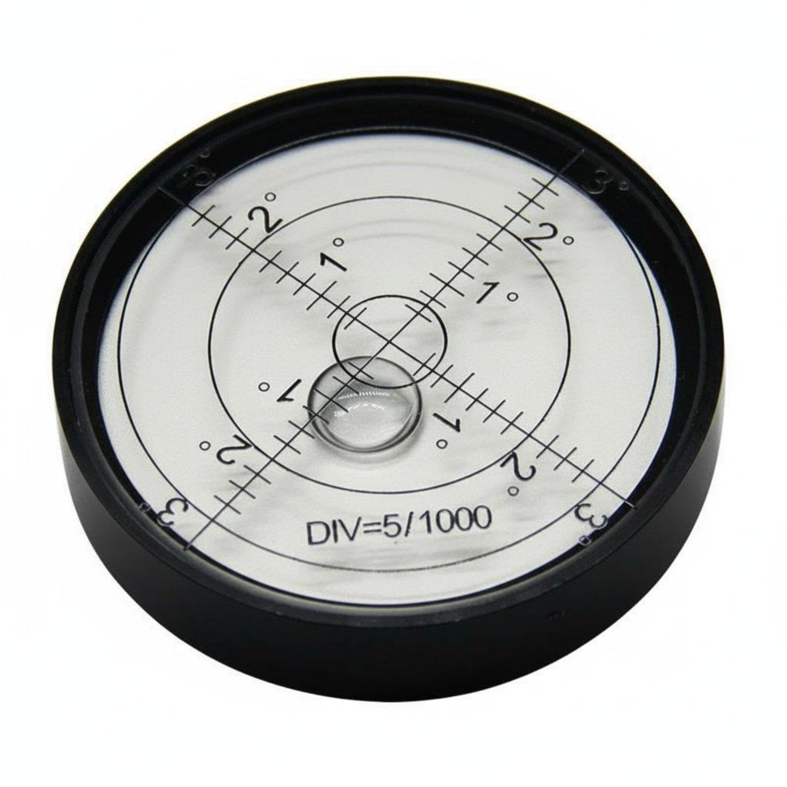 Circular Spirit Level Aluminum Alloy Round Bubble Level Universal Use Measuring Tool for Mechanics, Professionals, Machine Setup, Calibration 60x12mm Blk Wht 15|Home & Garden| Tools| Meas-image-40