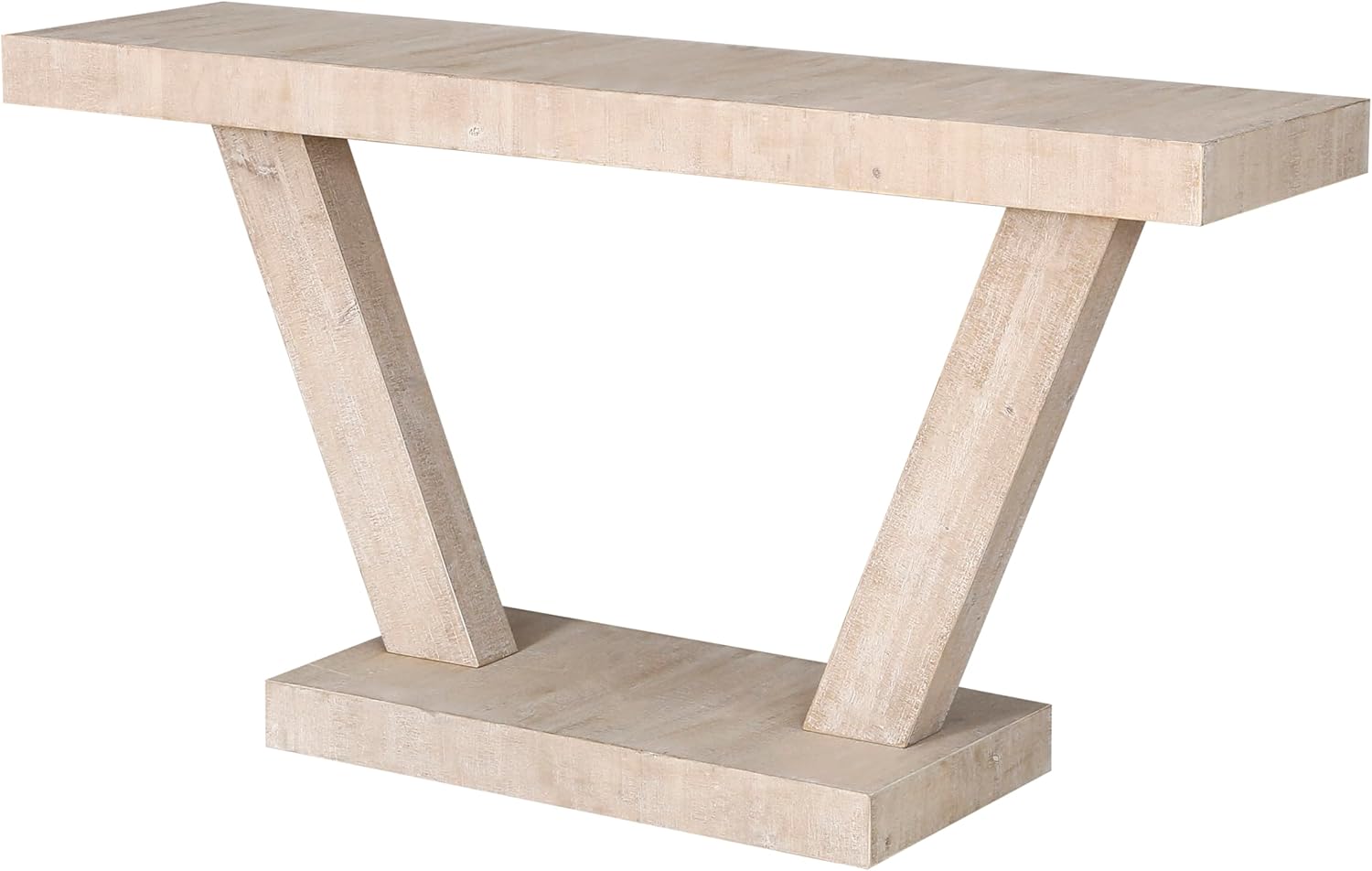 Goujxcy 60 Inches Vintage Distressed Wood Entryway Bench with 2-Tier Solid Wood Veneer Storage Cabinet, Rustic Wide Design for Hallway, Living Room & Behind Sofa