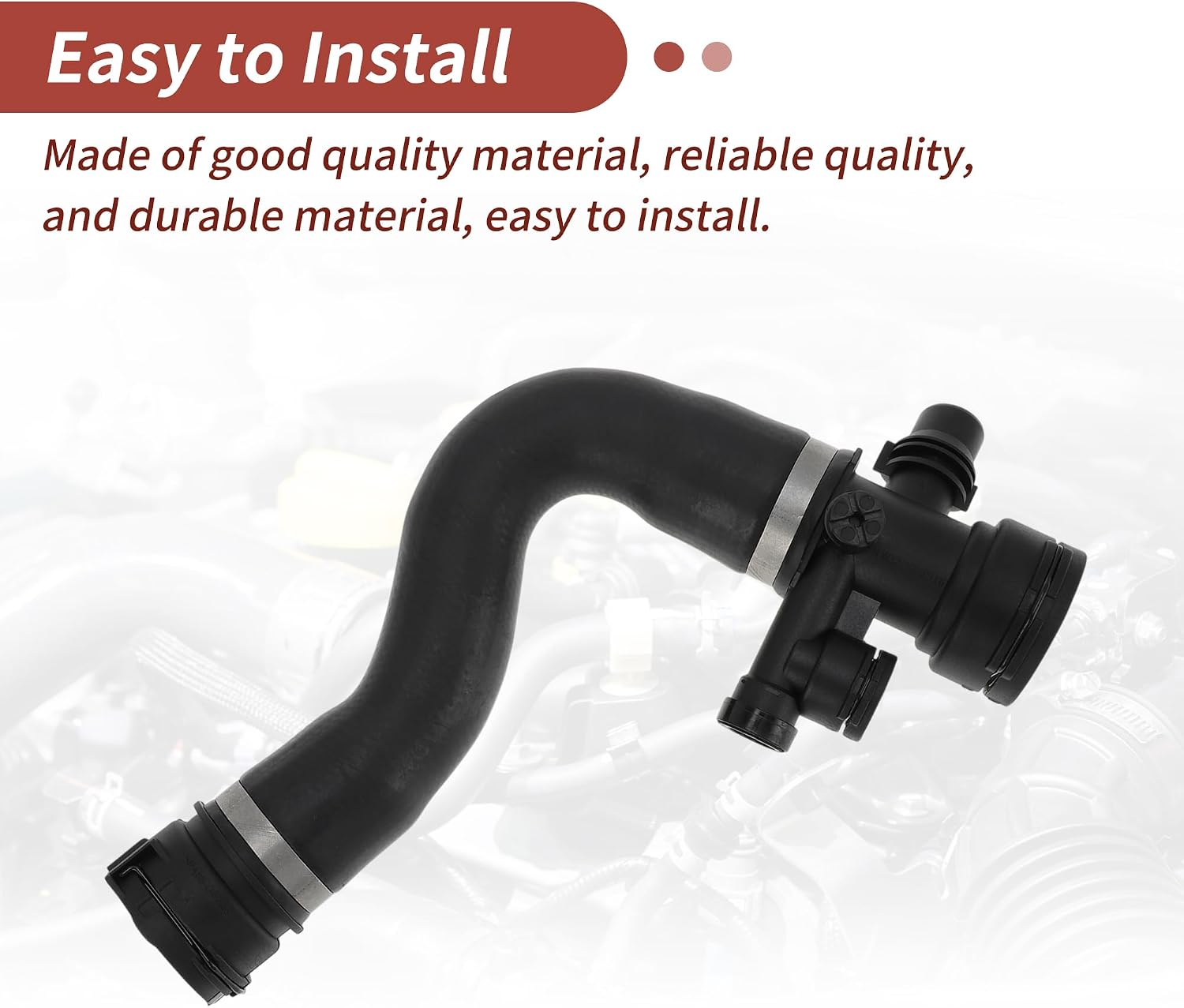 HVAC Engine Upper Radiator Coolant Water Hose for BMW X3 2.5L 3.0L 2007-2010 No.11706335038 Heater Hose Radiator Hose