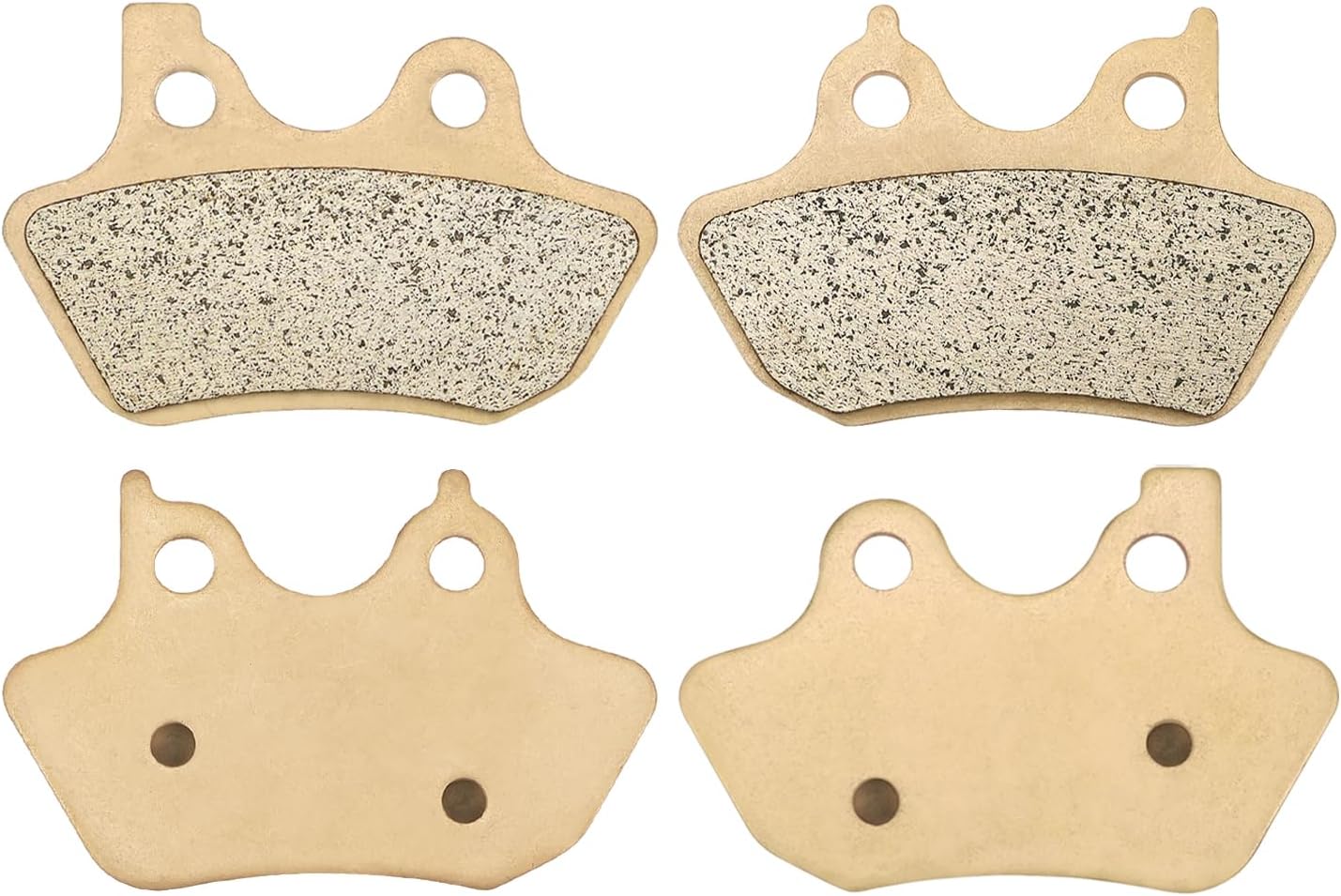 ZICOO Sintered Front & Rear Brake Pads for Harley Heritage Softail Electra Glide Road King Road Glide Dyna Low Rider Fatboy Night Train Wide Glide