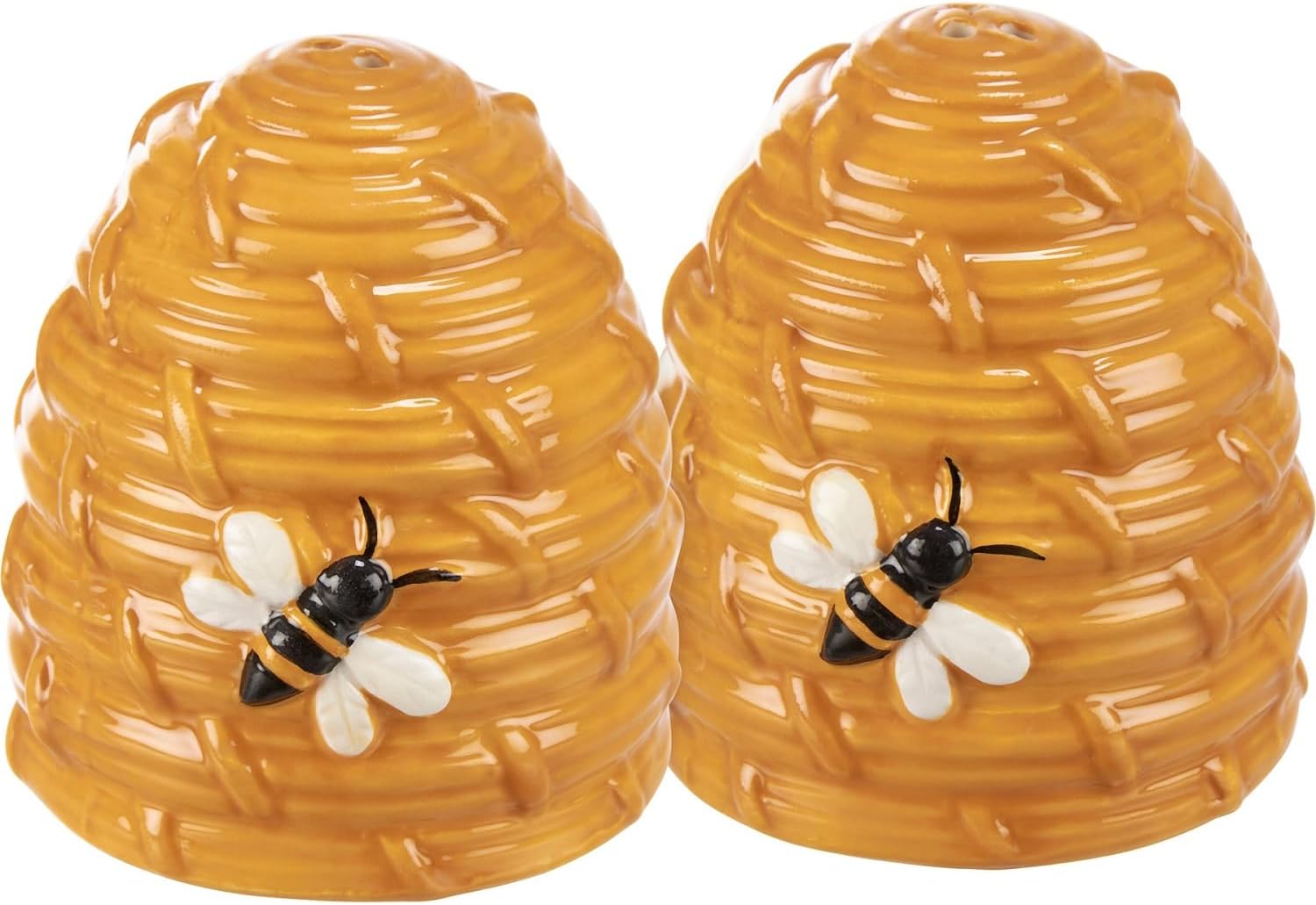 Bee Hive Salt and Pepper Shakers Decorative Shakers