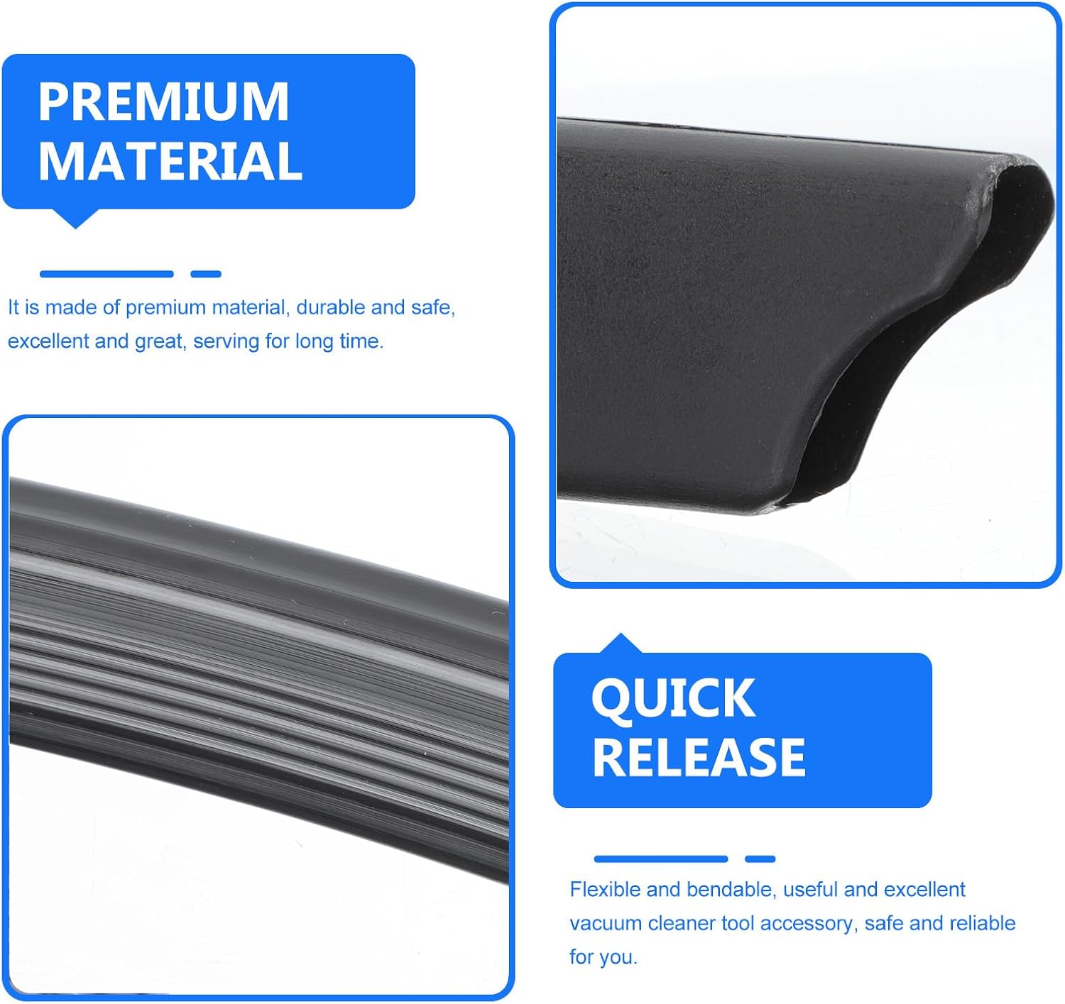 Vacuum Cleaner Crevice Tool Flexible Crevice Tool Soft Flat Tip Simple Installation