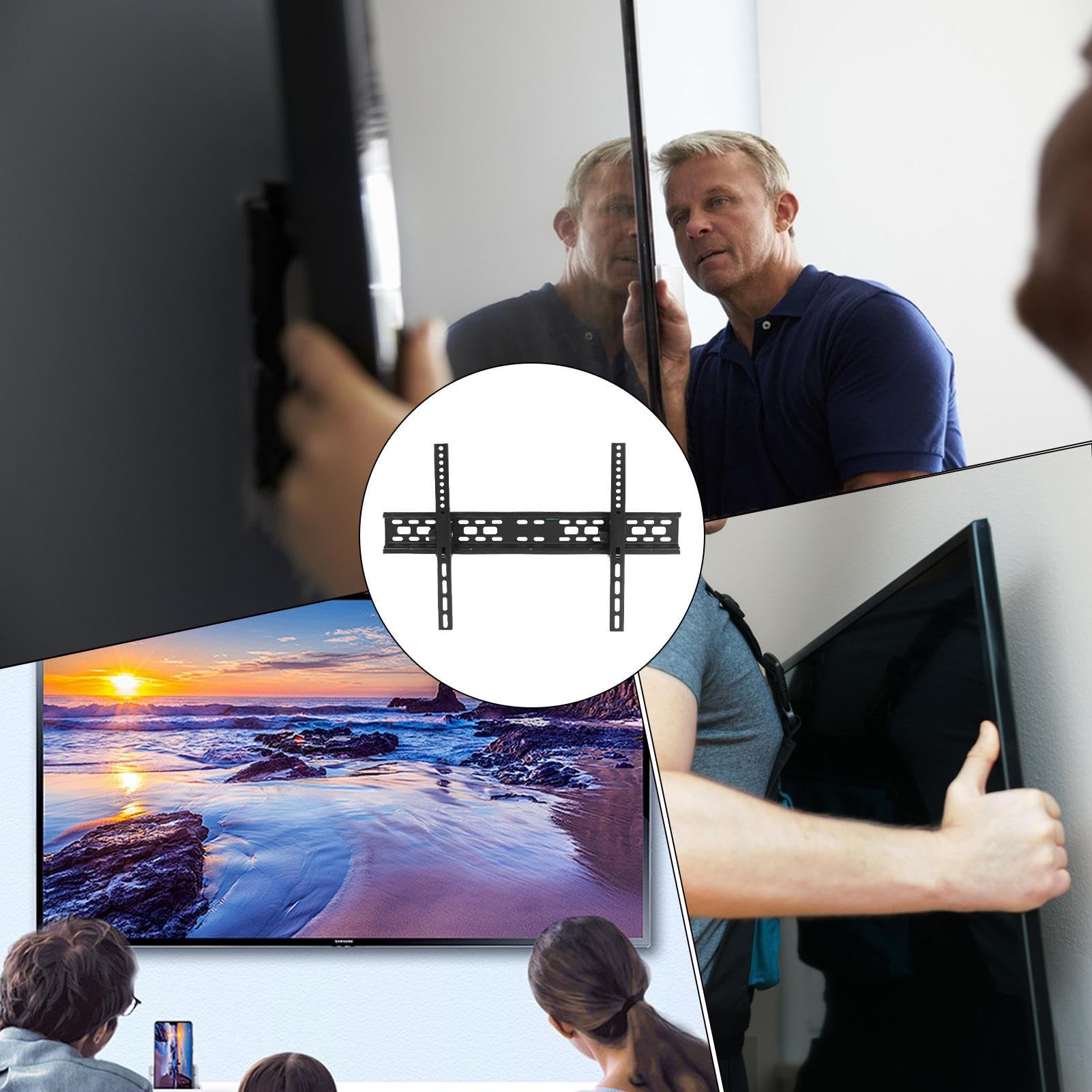 Supporto TV Braccio a Parete per TV e Monitor | Installazione Sottile per Schermi e con Livellamento