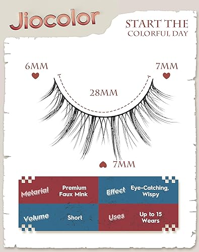 Miniatura 2 de Pestañas de manga de aspecto natural, pestañas de anime, suaves rizo C, Manhua, pestañas postizas de 0.394 pulgadas, pestañas naturales coreanas de