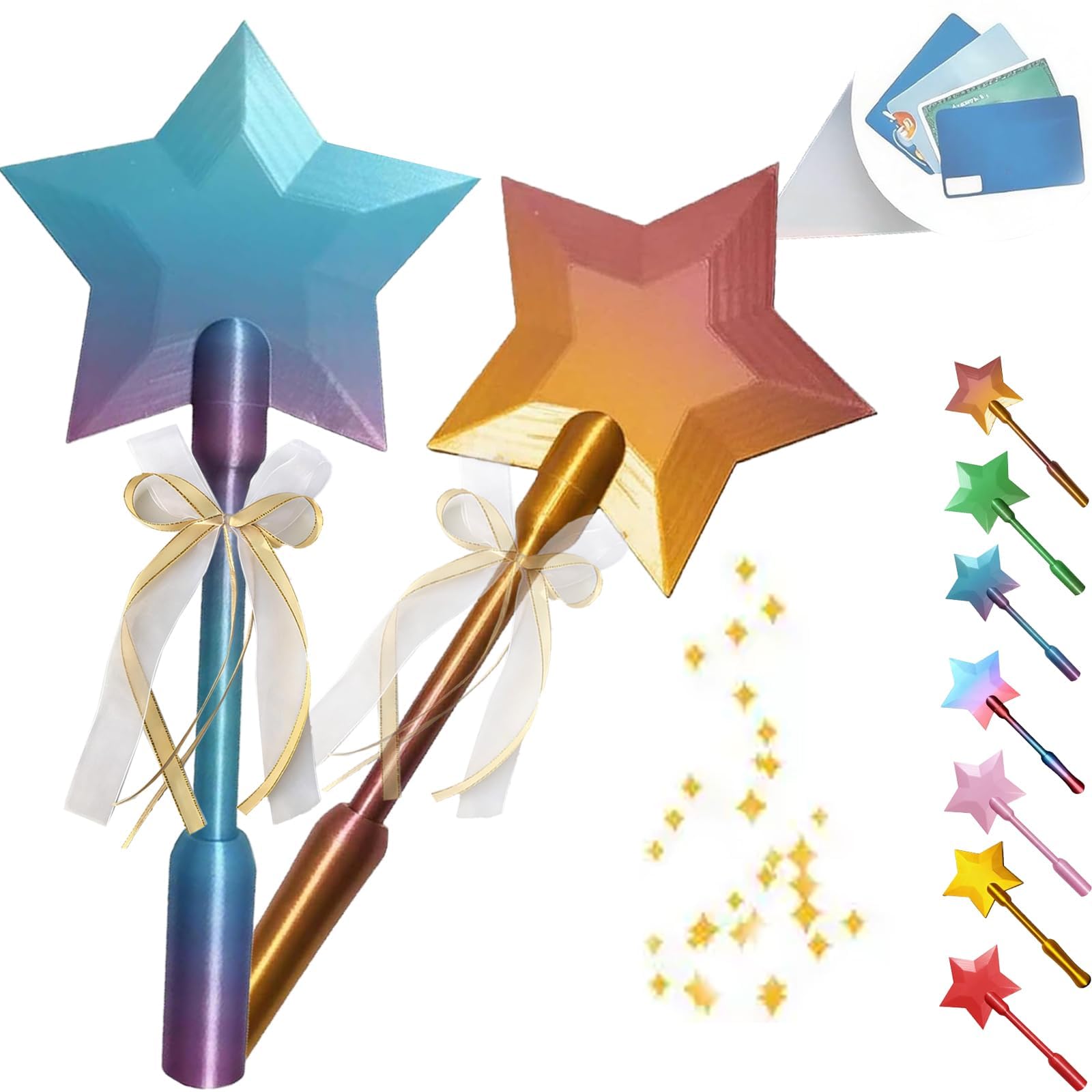 Twinkle Tap Wand for Credit Cards, Magic Wand Tap-to-Pay Card Holder，2PCS