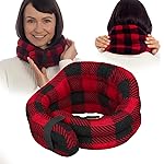 SunnyBay Microwave Heating Pad, Microwavable Heated Neck and Shoulder Wrap, Moist and Weighted Hands-Free Beanbag Pack with Wide Neck Coverage, 2.5 lbs, 26 Inches Long-Length, Made in USA, Buffalo