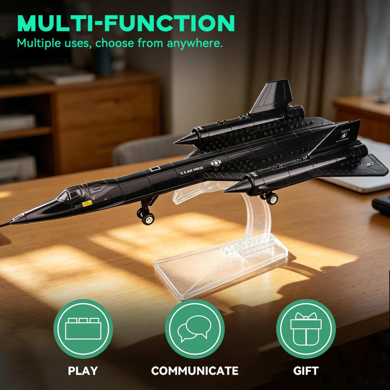 Amazon.com: ArtorBricks SR-71 Reconnaissance Blackbird Airplane