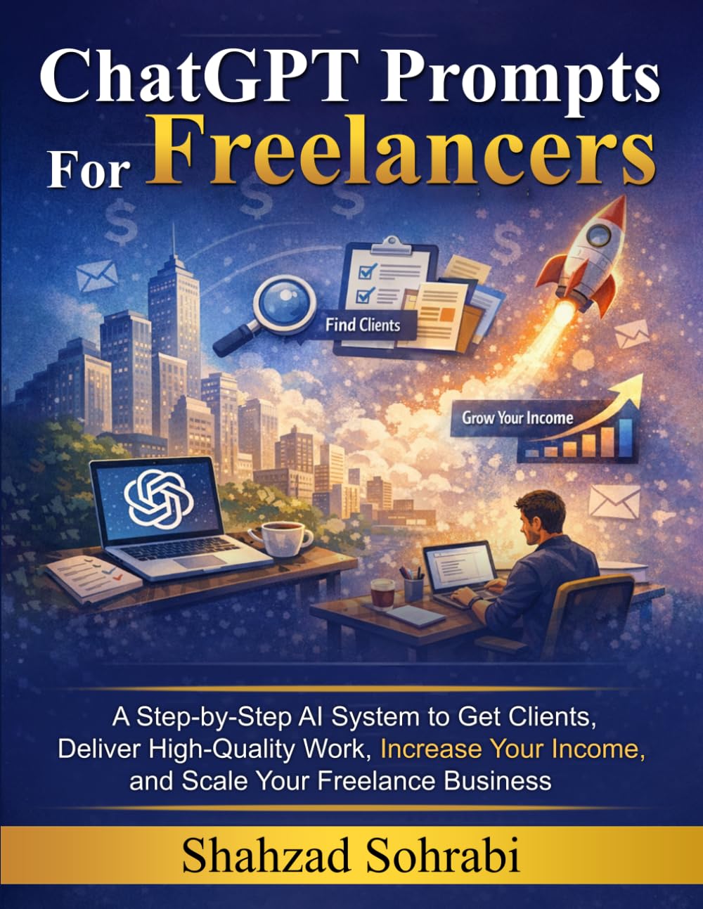 ChatGPT Prompts for Freelancers: A Step-by-Step AI System to Get Clients, Deliver High-Quality Work, Increase Your Income, and Scale Your Freelance Business