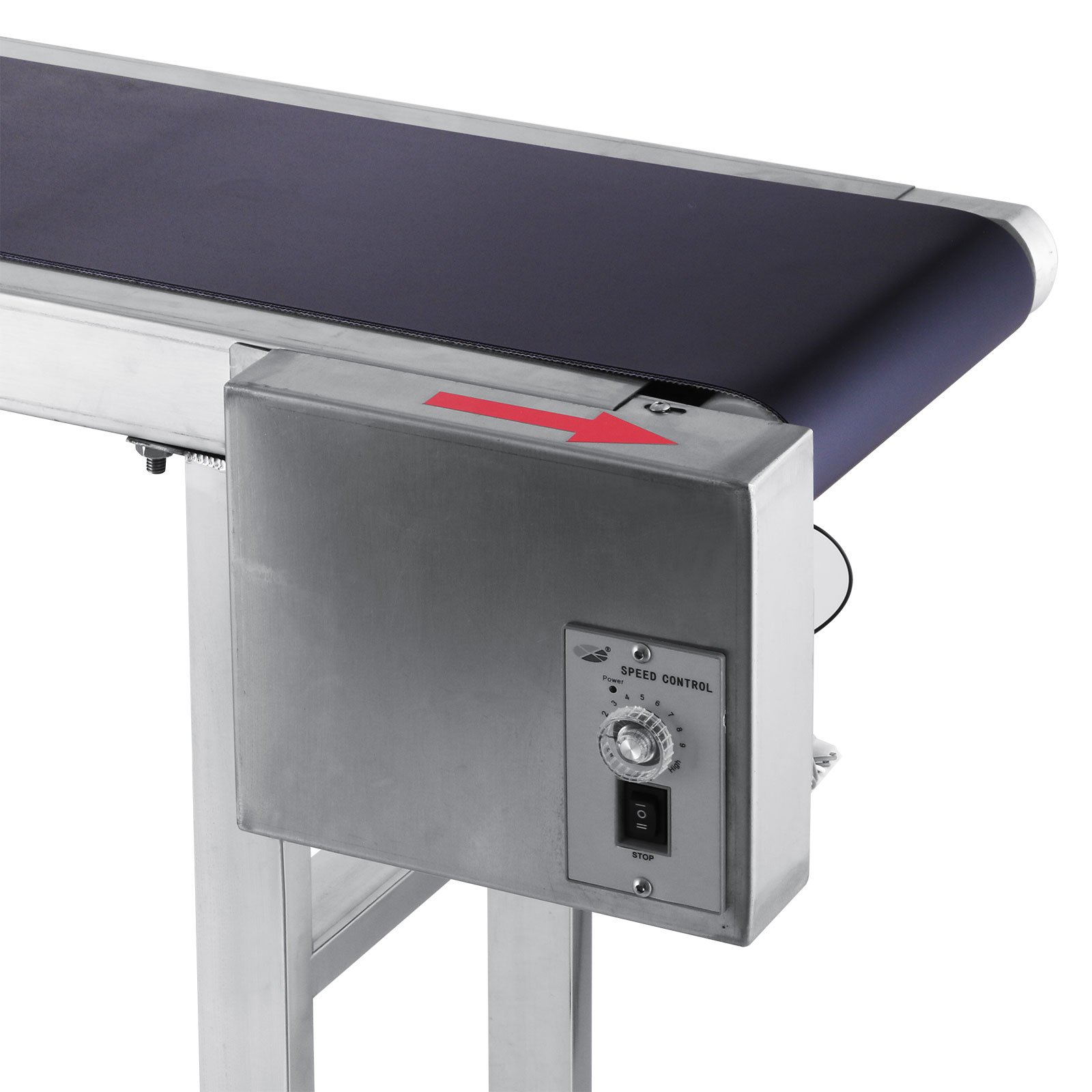 1500x200mm PVC Nastro Trasportatore Per Bottiglie 60W Belt Conveyor Regolabile 25m/min Stampante A Getto D'inchiostro Con Singolo Guardrail Set