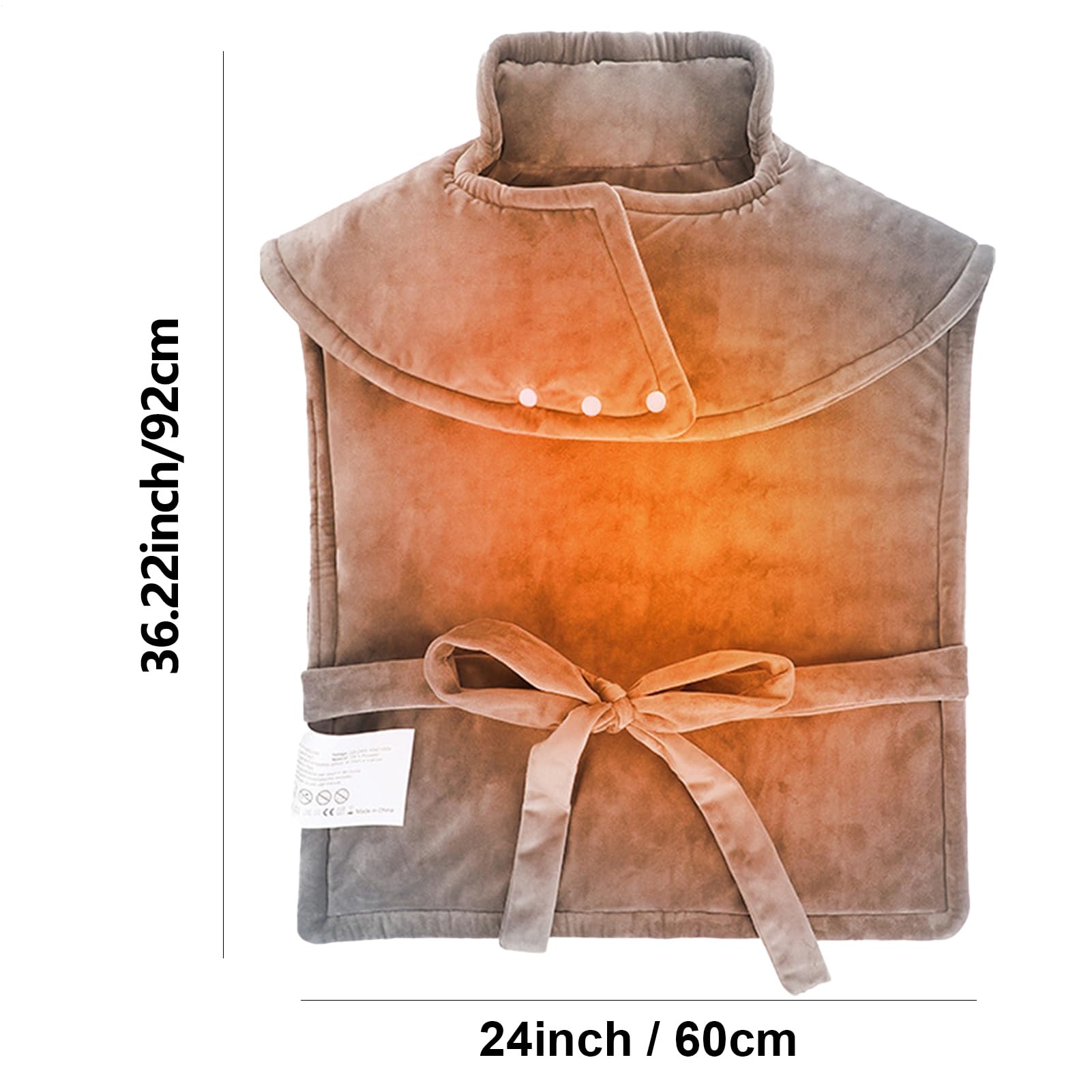 Manta Eléctrica Cuello Y Hombros - Chal Calefactable Eléctrica Con 10