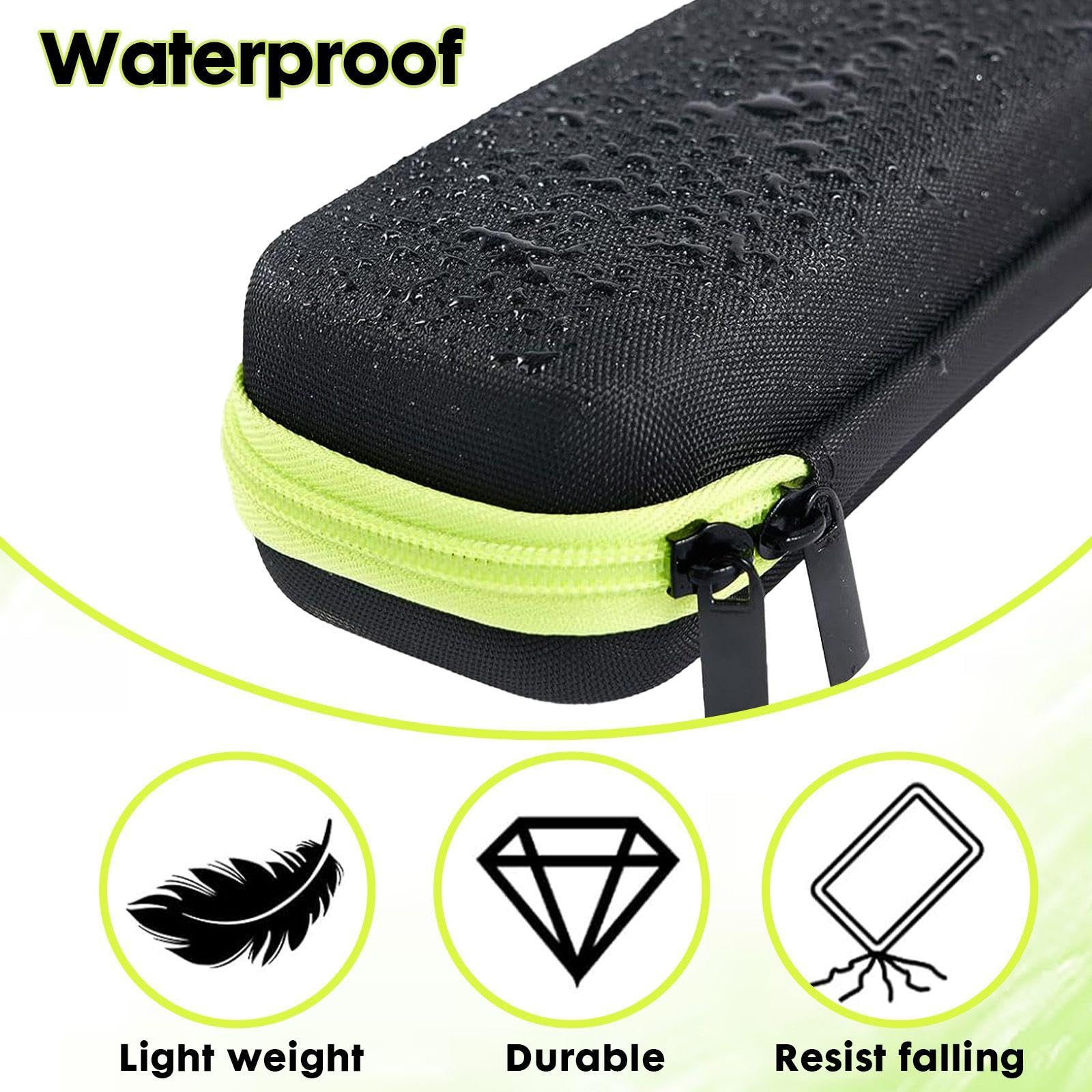 Bolsa De Almacenamiento Para Maquinilla De Afeitar De 1 Pieza Y 2 Ganchos De Mosquetón, Accesorios De Viaje, Bolsa De Almacenamiento Portátil, Accesorios Para Maquinilla De Afeitar