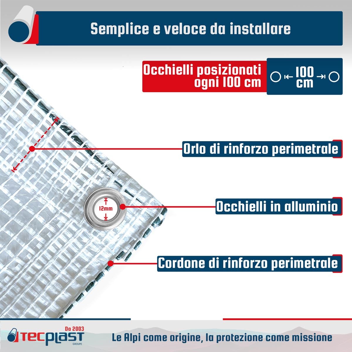 Telo di protezione Pittura 4x10 m - TECPLAST - TR170PE - Telo Trasparente Rinforzato - Alta Qualità - Telo protettivo Vernice per pavimenti e mobili