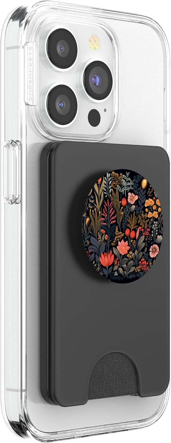 Wildflower Flowers Design Floral PopSockets PopWallet for MagSafe