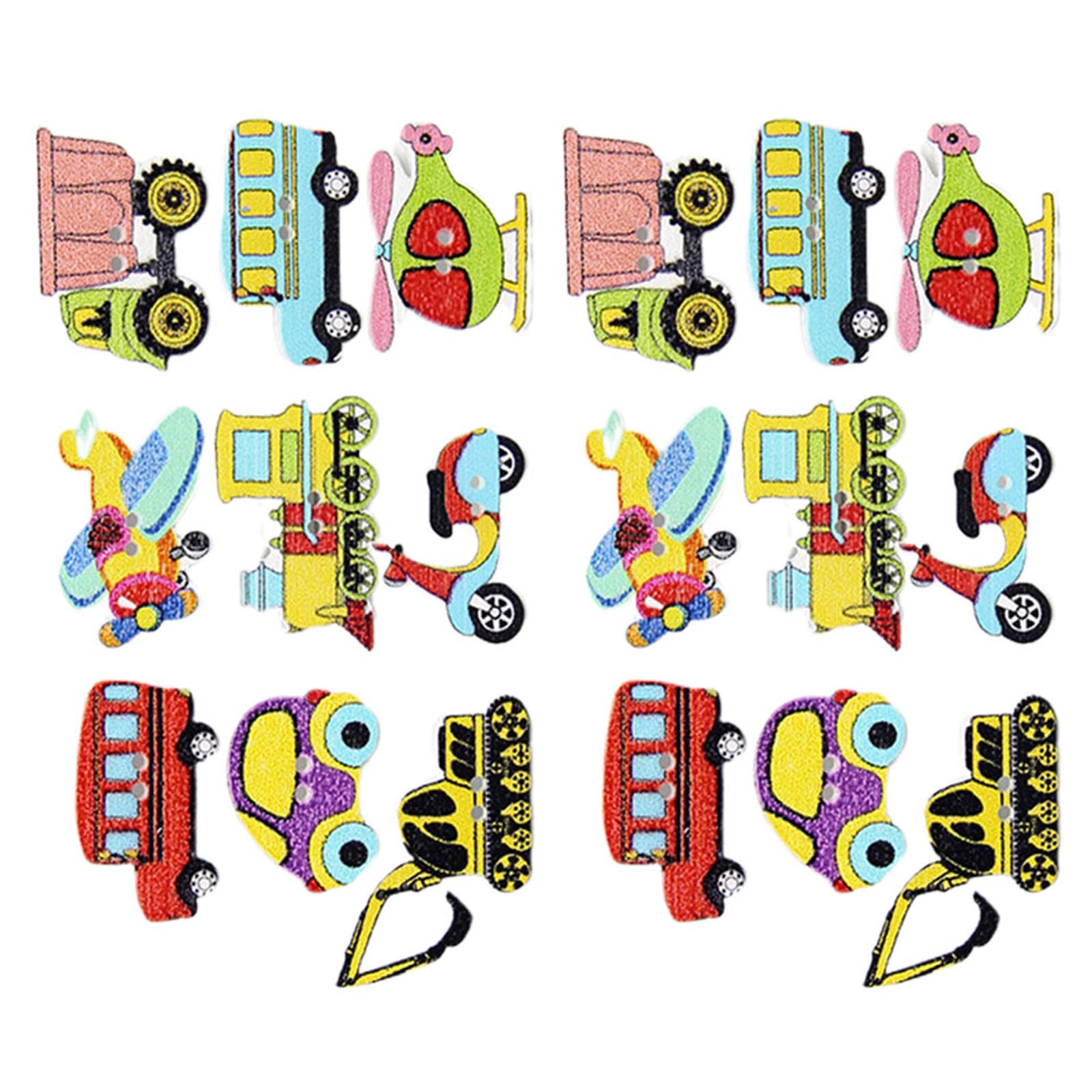 Boutons transport en plastique pour customiser vos vêtements enfants