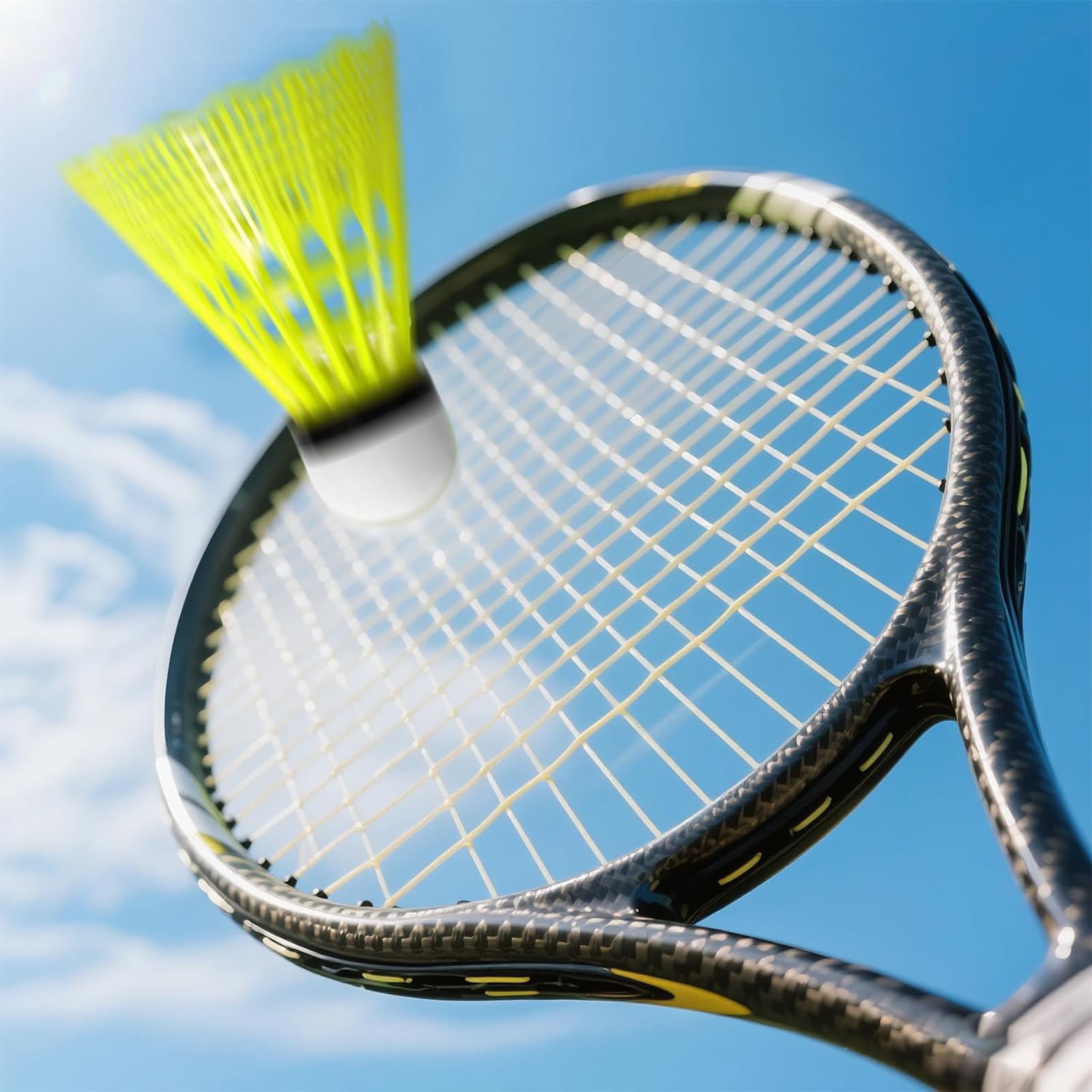 FYSL 12 Pezzi Volani da Badminton, Nylon Volano Badminton per Allenamento e Competizione