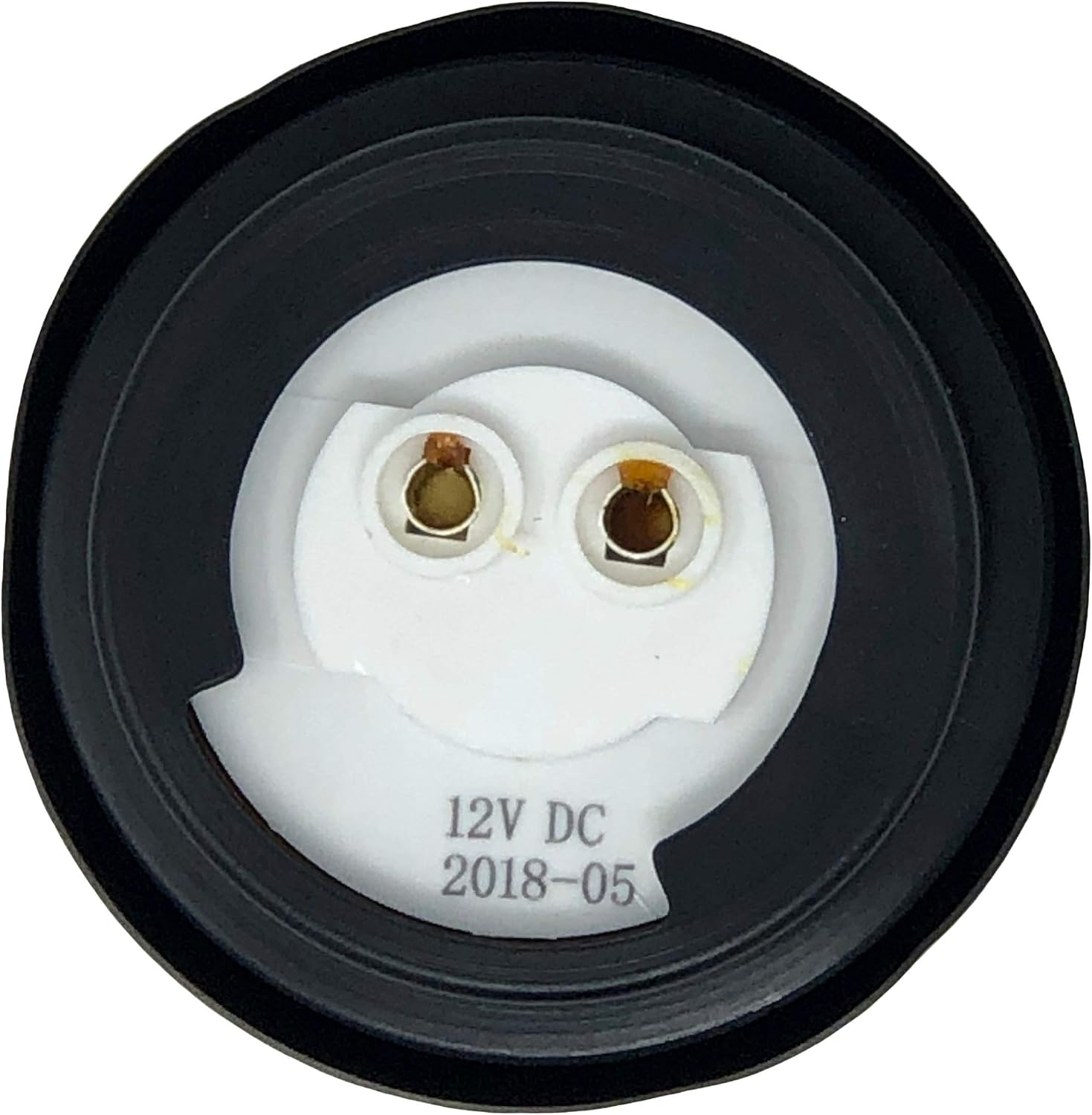 [10x Amber] 2" Round Trailer 9 LED Clearance Side Marker Lights [DOT FMVSS 108] [SAE P2] [Reflector Lens] [Grommet+Plug] [Flush-Mount] [Waterproof IP67] Marker Clearance Lights Trailer Truck