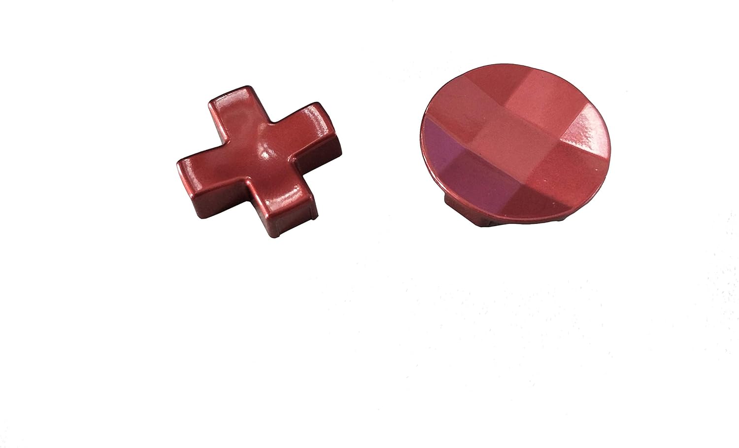 New Deal Replacement 12 Pieces in 1 - Metal Mod 6 Swap Thumbsticks Joysticks, Metal 4 Paddles & 2 Dpads with T8 Tool for Xbox One Elite Controller - Red