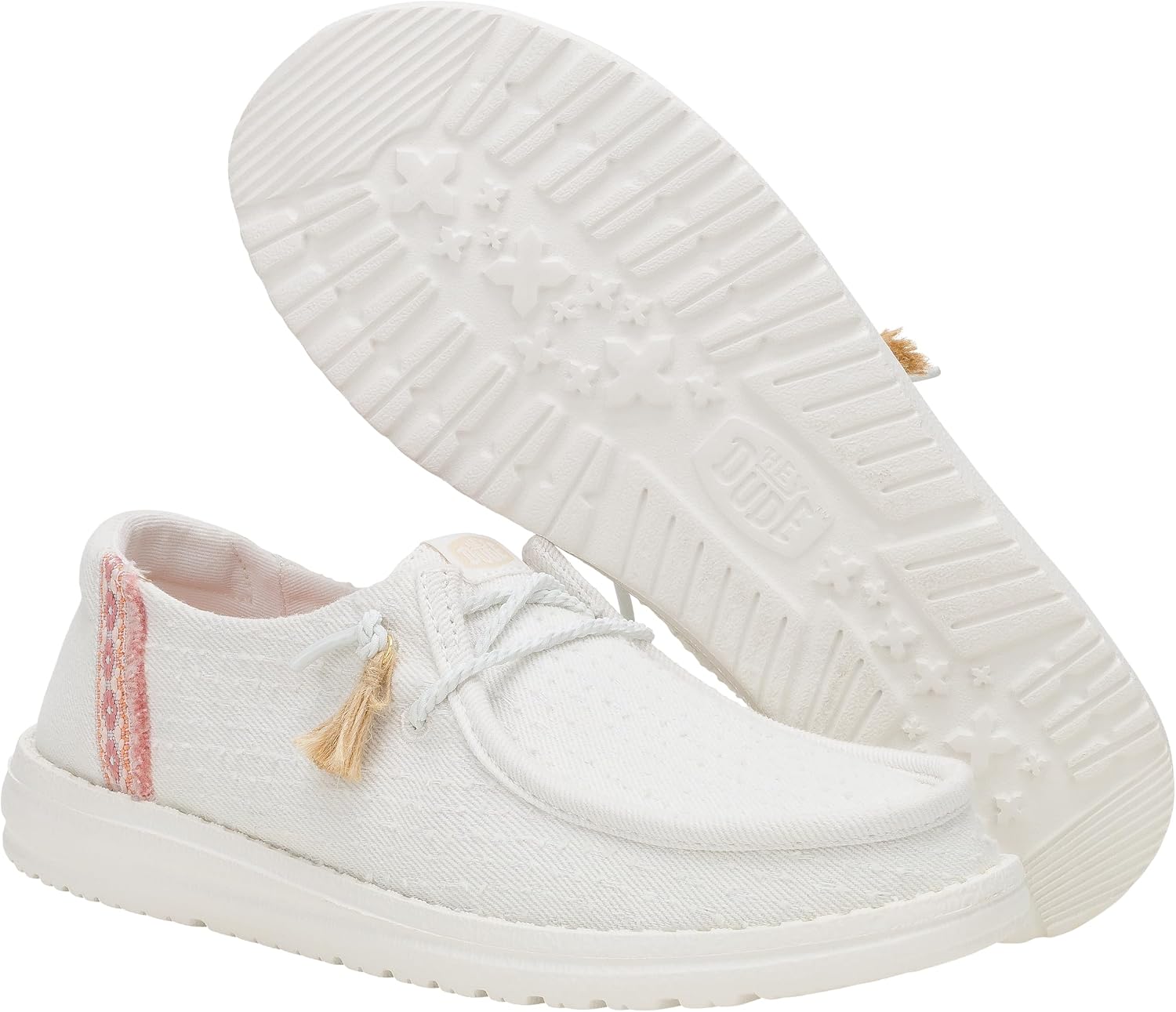 HEYDUDE Wendy Perf Canvas, Women’s Shoes, Women’s Slip-on Loafers, Comfortable & Light-Weight