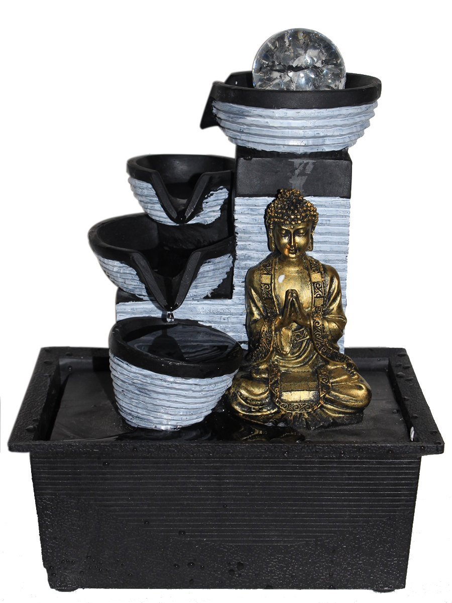 Nayahub Golden buddha water fountain Amazon.in Home & Kitchen