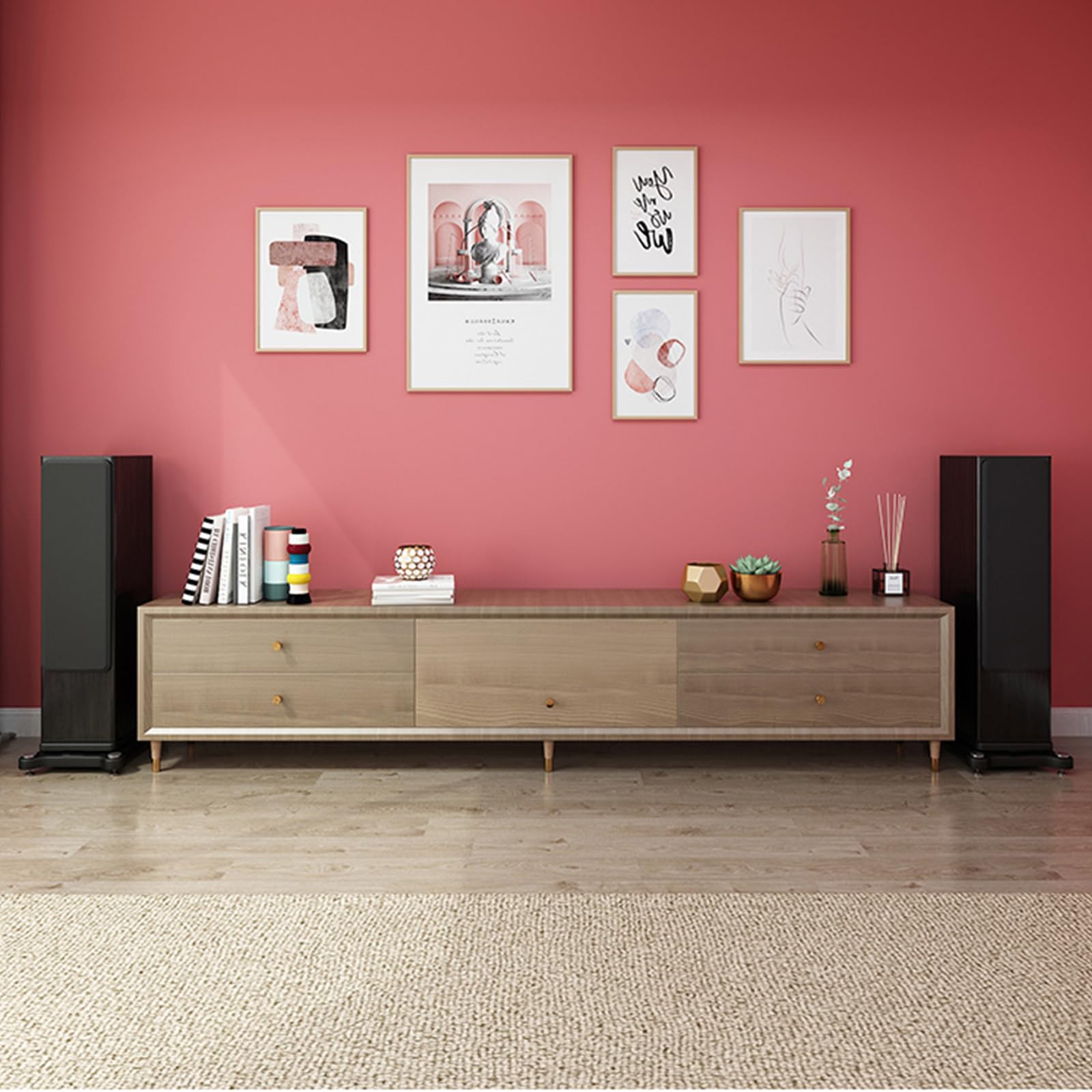 Supporto di isolamento per subwoofer per studio e home office, piattaforma di isolamento audio con piedini per altoparlanti standard, 39,9 cm di lunghezza x 45 cm di larghezza