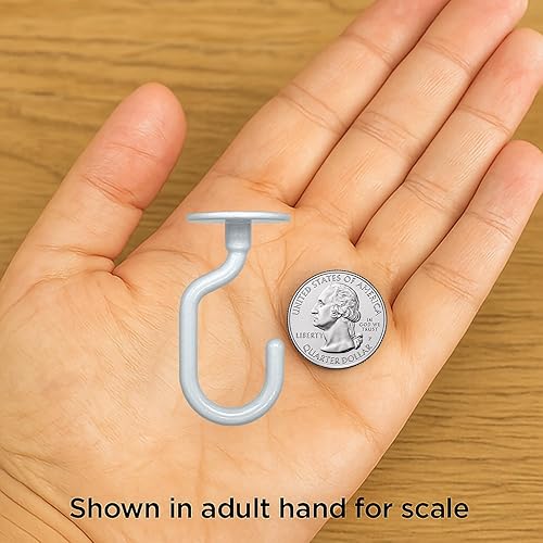 Miniatura 3 de 2 juegos de ganchos grandes para techo, ganchos resistentes con accesorios para colgar plantas, instalación de techo, fijación de pared con