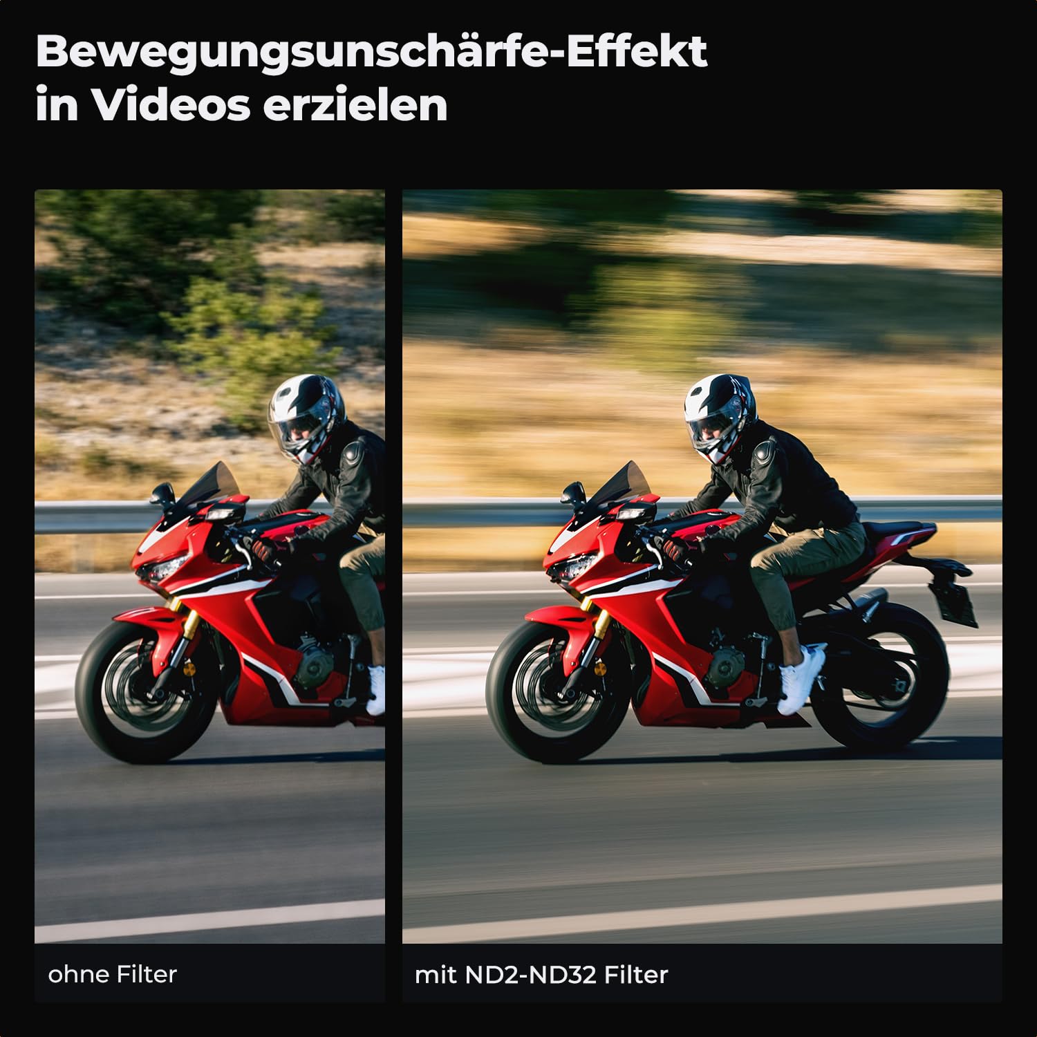 K&F CONCEPT Variabler ND Filter 67mm Variabler Graufilter ND2-32 (1-5 Blendenstufen) für Landschaftsfotografie&Viedofotografie (Nano-Xcel Serie)