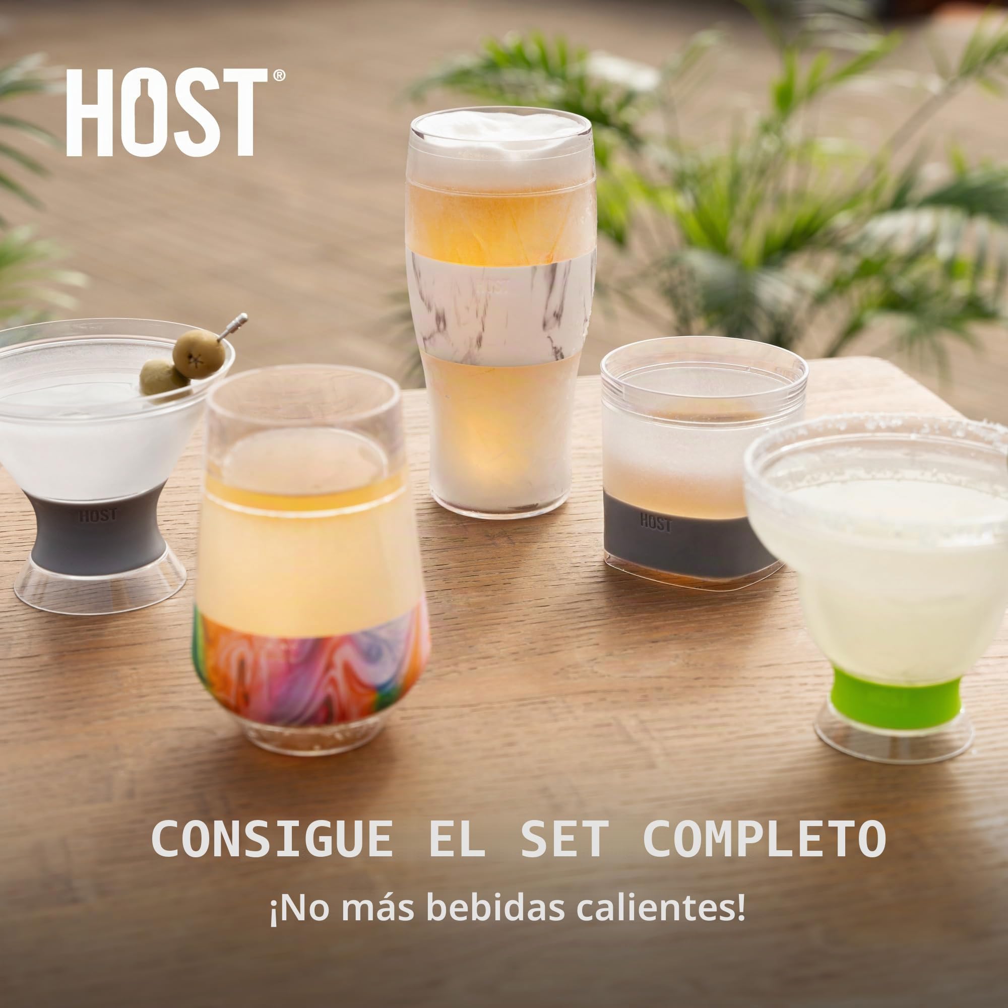 HOST 3309 - Vasos de cerveza (2 unidades, cristal, 473 mililitros), color gris